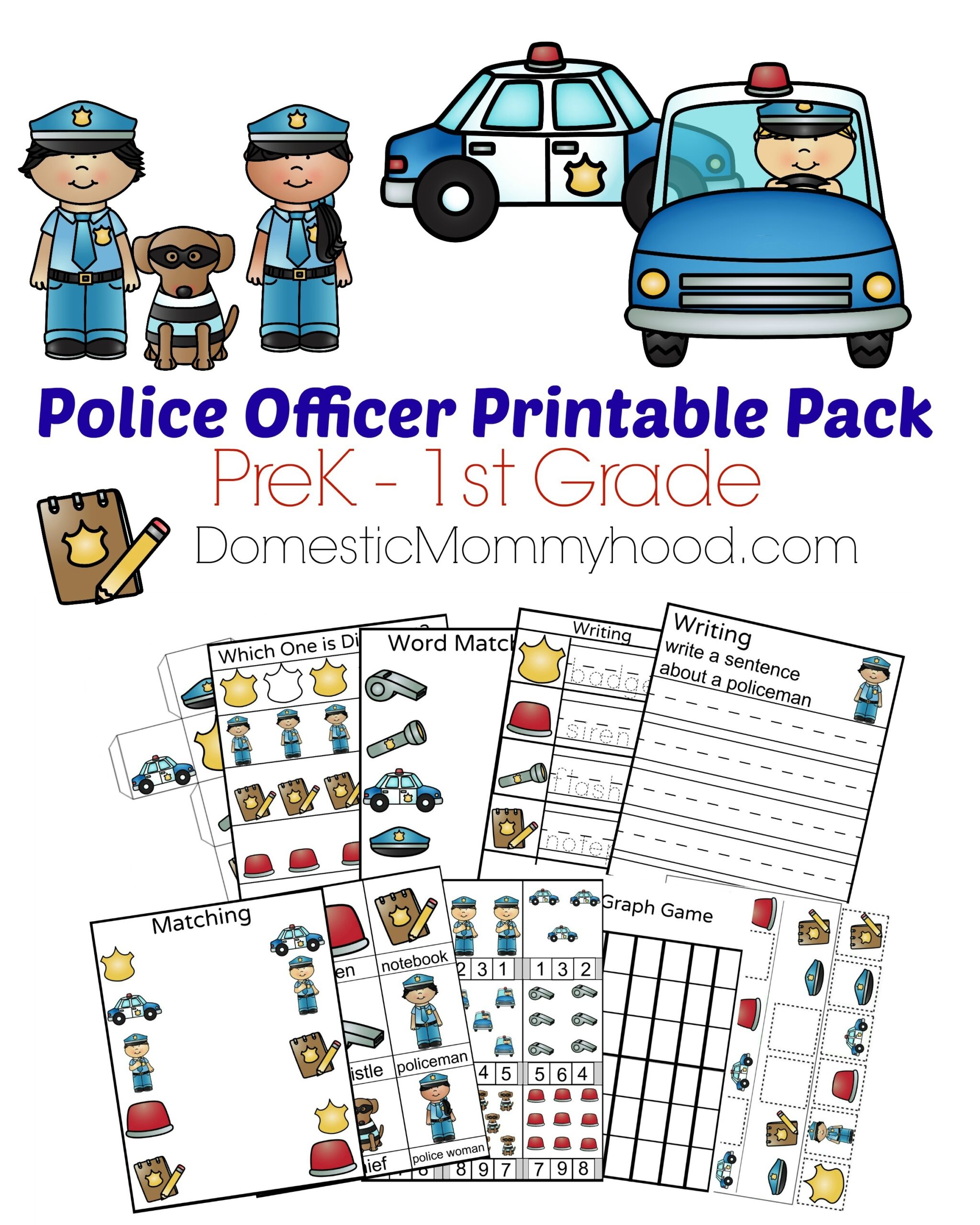 Community Helpers Week Theme Pre K Printable Police Officer Domestic Mommyhood Community Helpers Week Theme Pre K Printable Police Officer Domestic Mommyhood