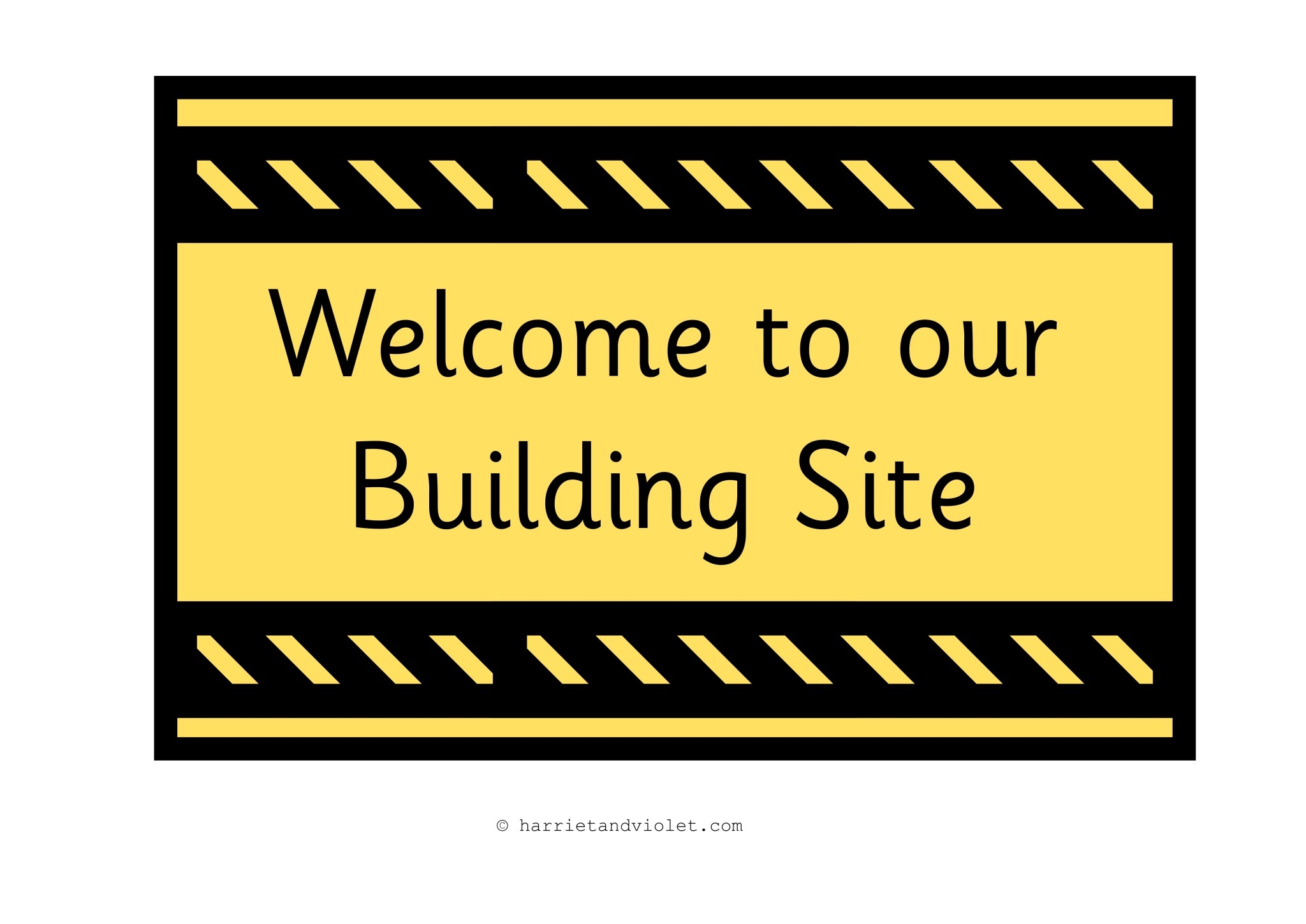 Construction Signs For Role Play Printable Teaching Resources Print Play Learn