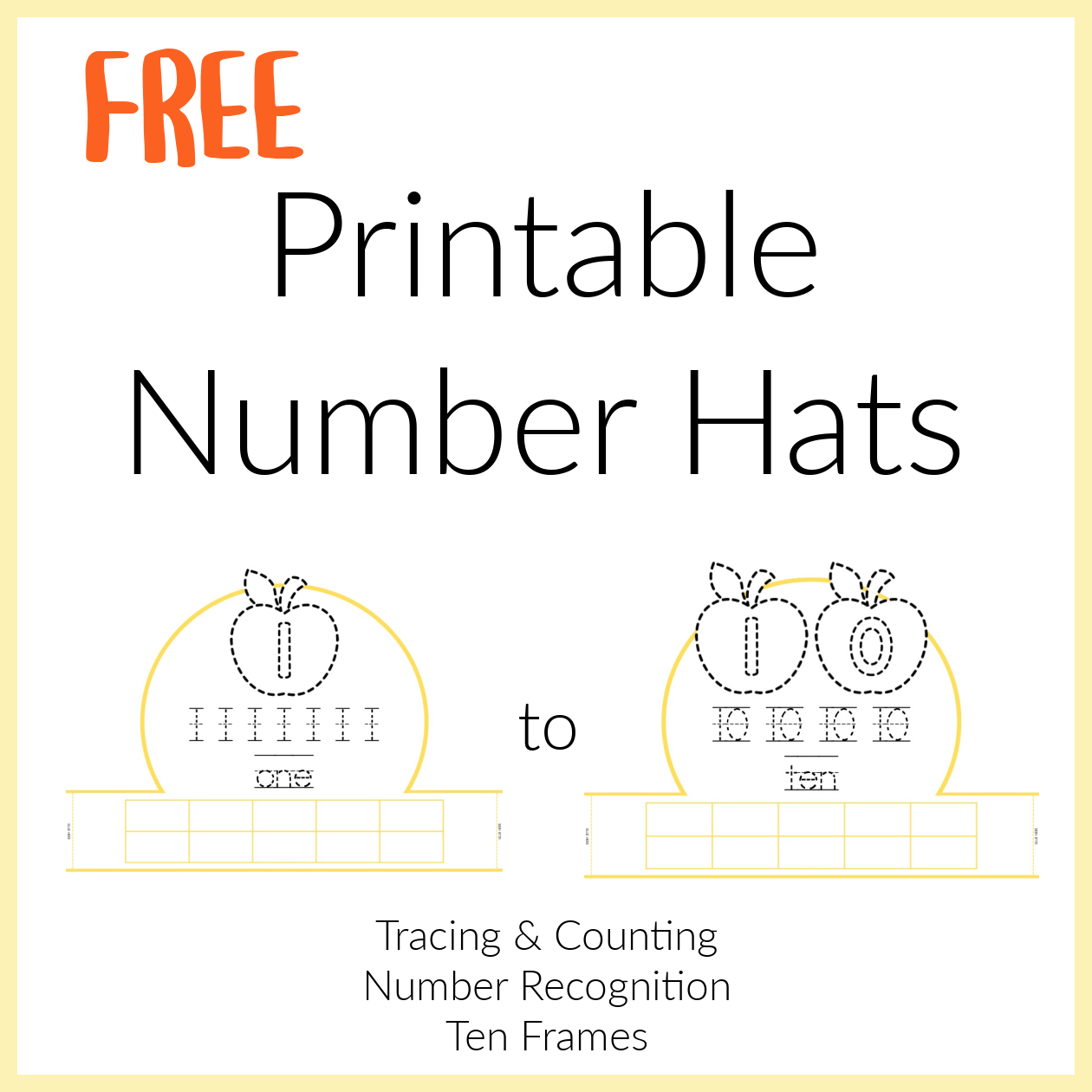 Counting Games Free Preschool Printables