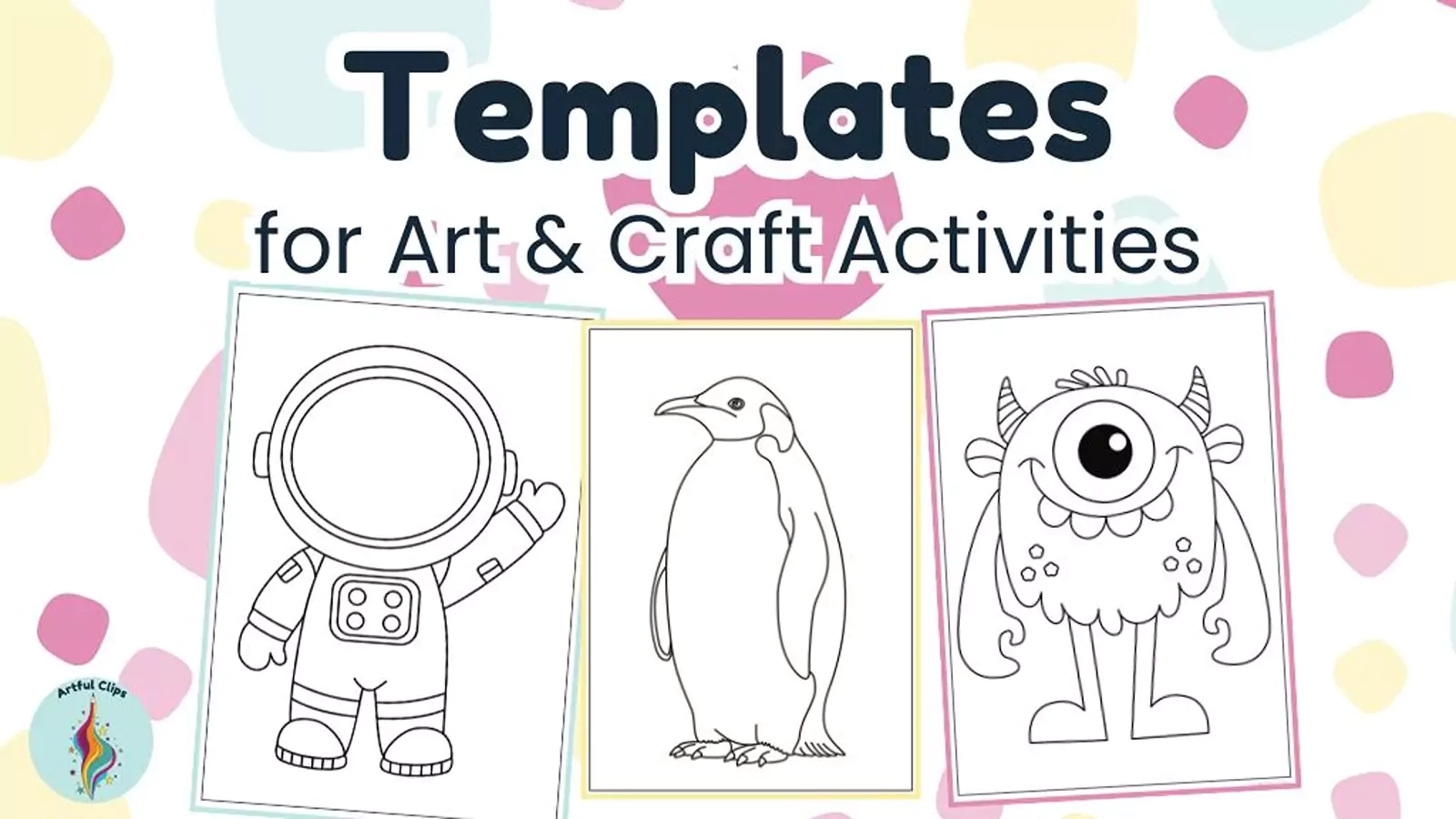 Craft Templates Outlines For Preschool Kindergarten Kids