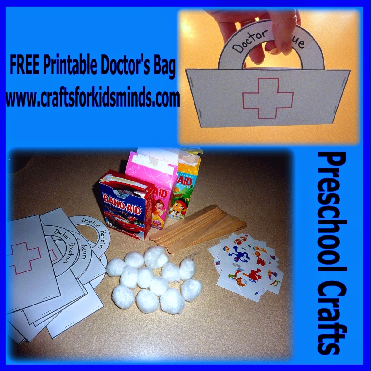 Crafts For Kids Minds Free Printable Preschool Doctor Bag Craft Crafts For Kids Minds Free Printable Preschool Doctor Bag Craft