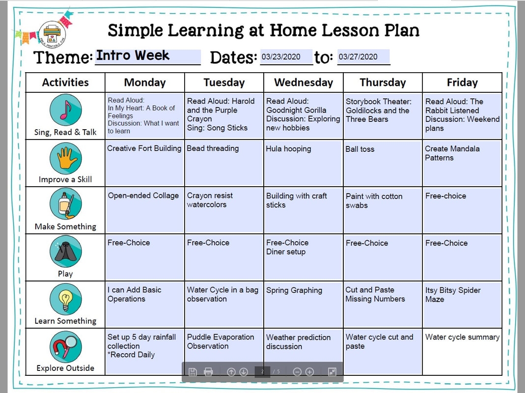 Create A Simple Pre K At Home Routine Pre K Printable Fun