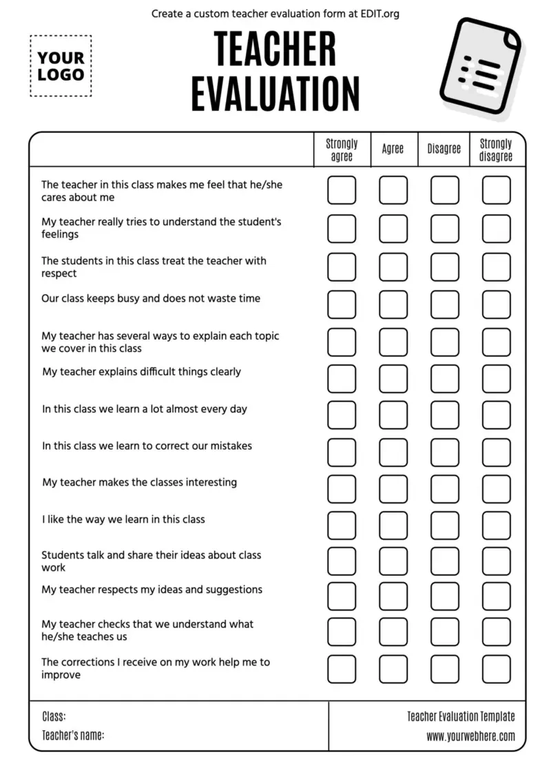 Customizable Teacher Evaluation Examples Online Customizable Teacher Evaluation Examples Online