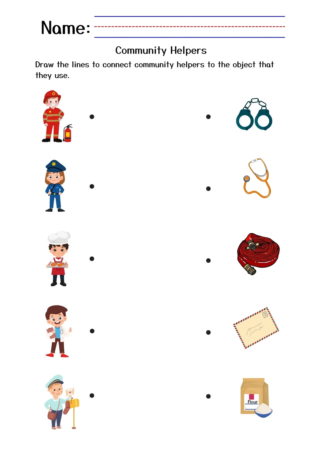 Customize 33 Kindergarten Community Helpers Worksheets Templates Online Canva