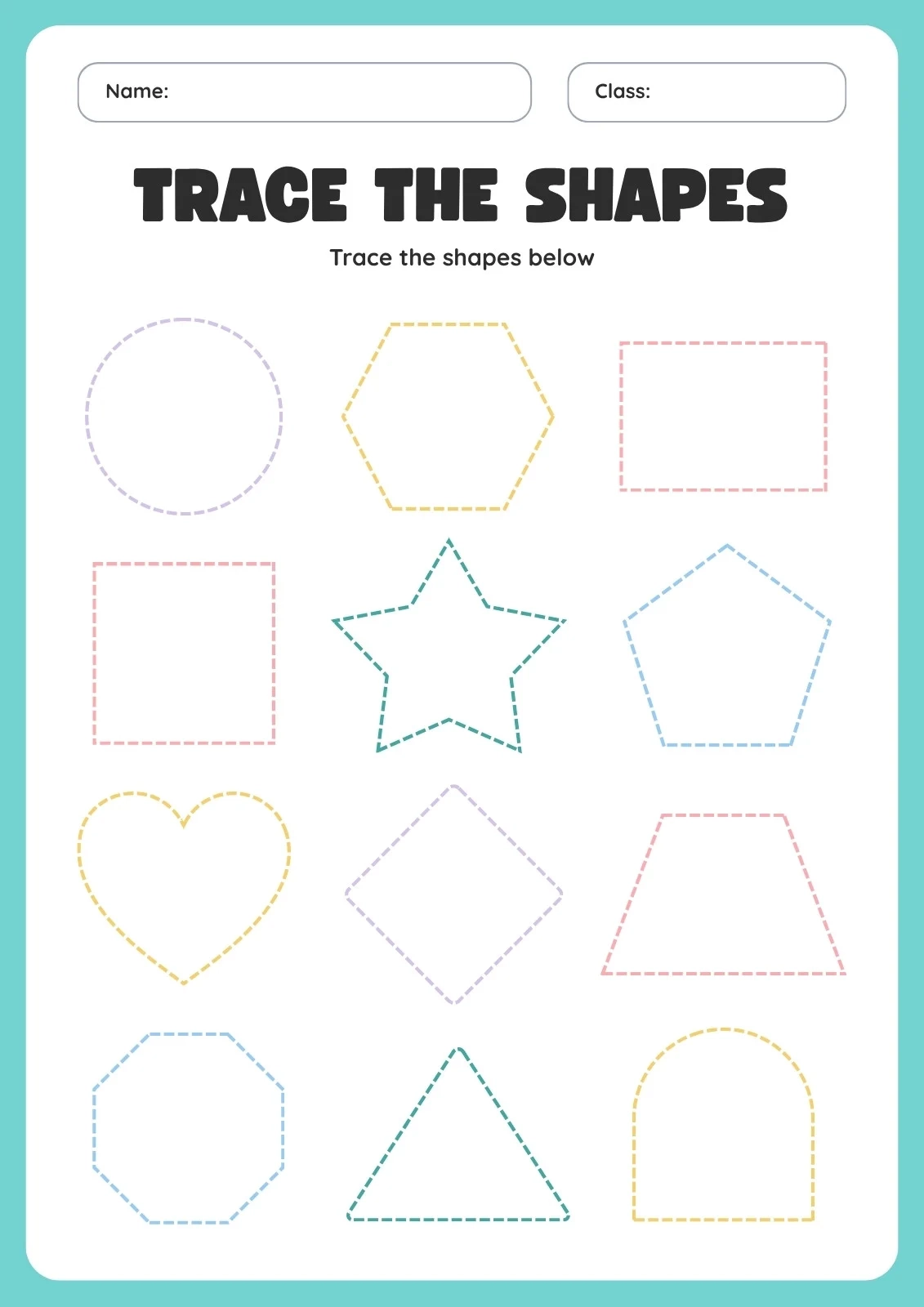 Customize 427 Preschool Tracing Worksheets Templates Online Canva