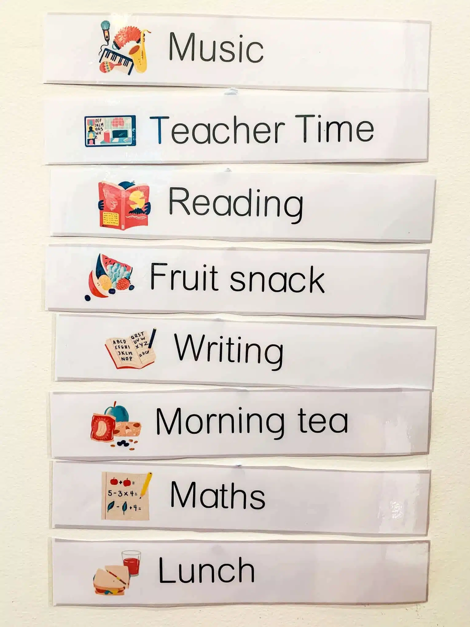 Daily Visual Schedule For Kids Free Printable To Download Daily Visual Schedule For Kids Free Printable To Download
