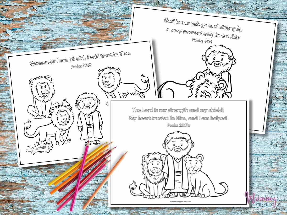 Daniel And The Lions Den Coloring Pages Bible Story About Faith Daniel And The Lions Den Coloring Pages Bible Story About Faith