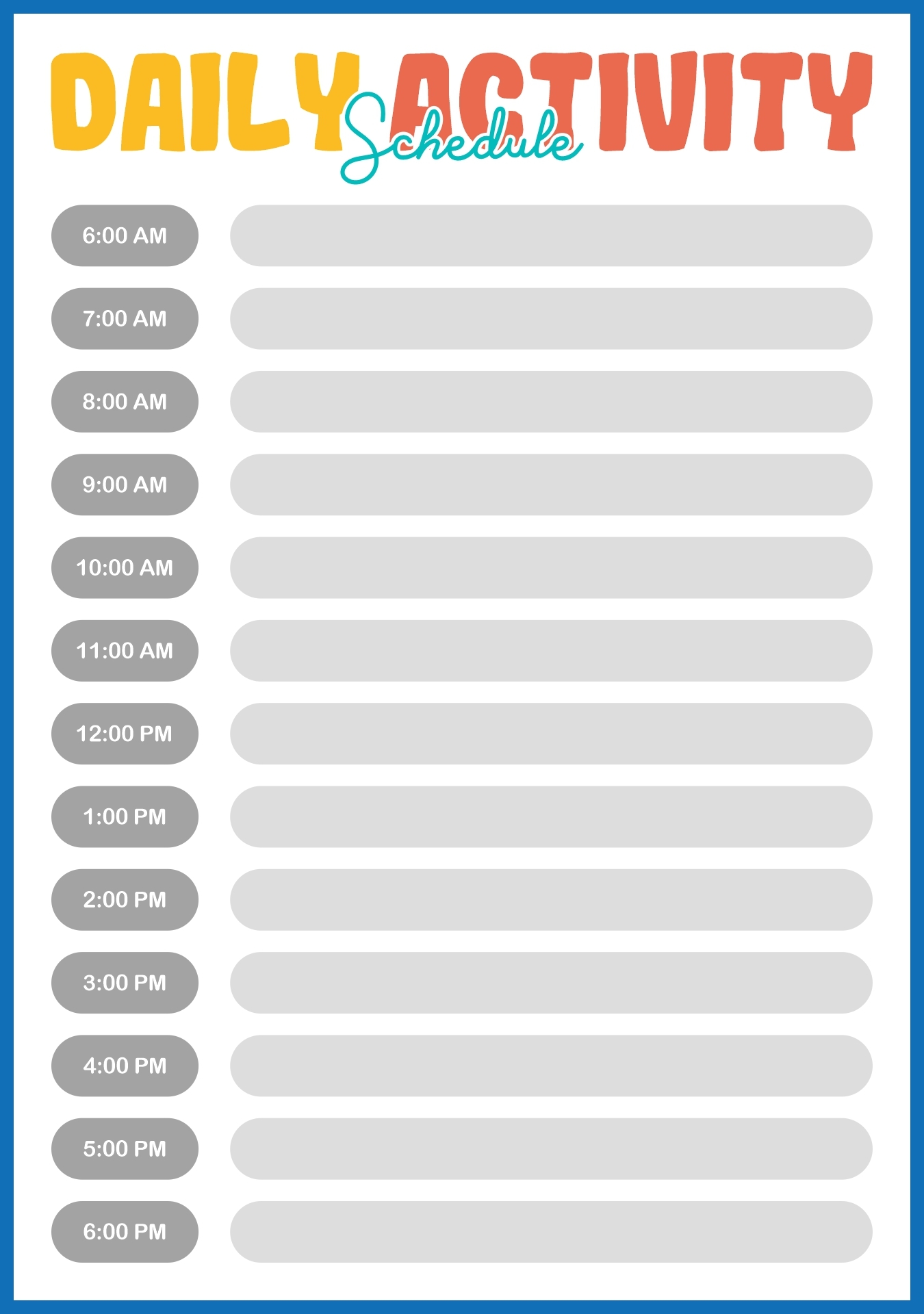 Daycare Classroom Visual Schedule 13 Free PDF Printables Printablee