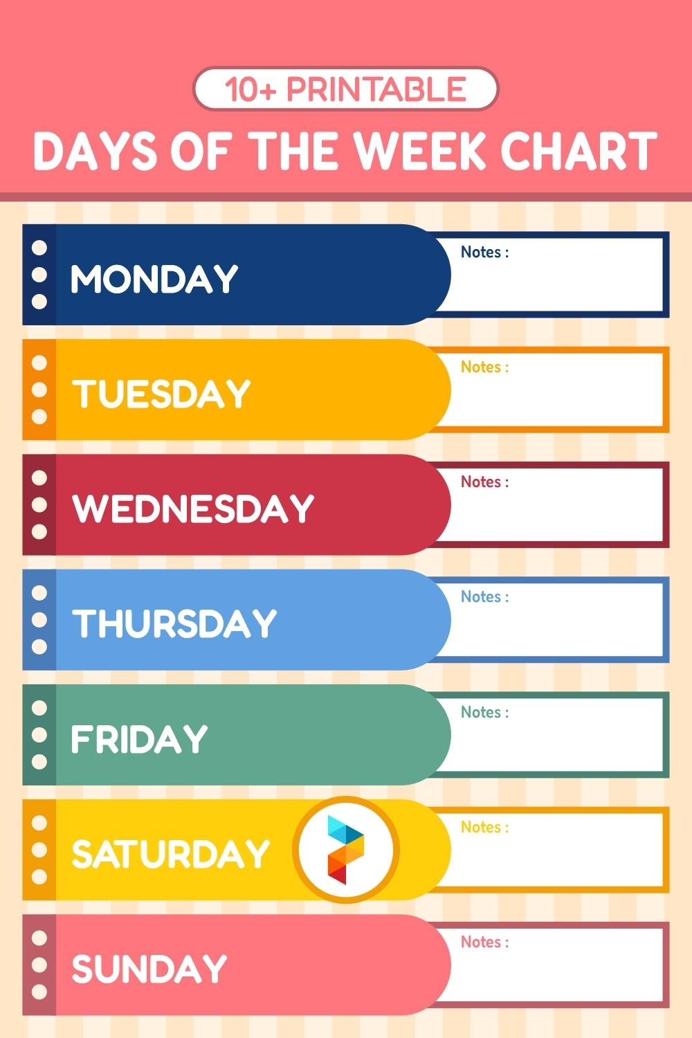 Days Of The Week Chart 12 Free PDF Printables Printablee