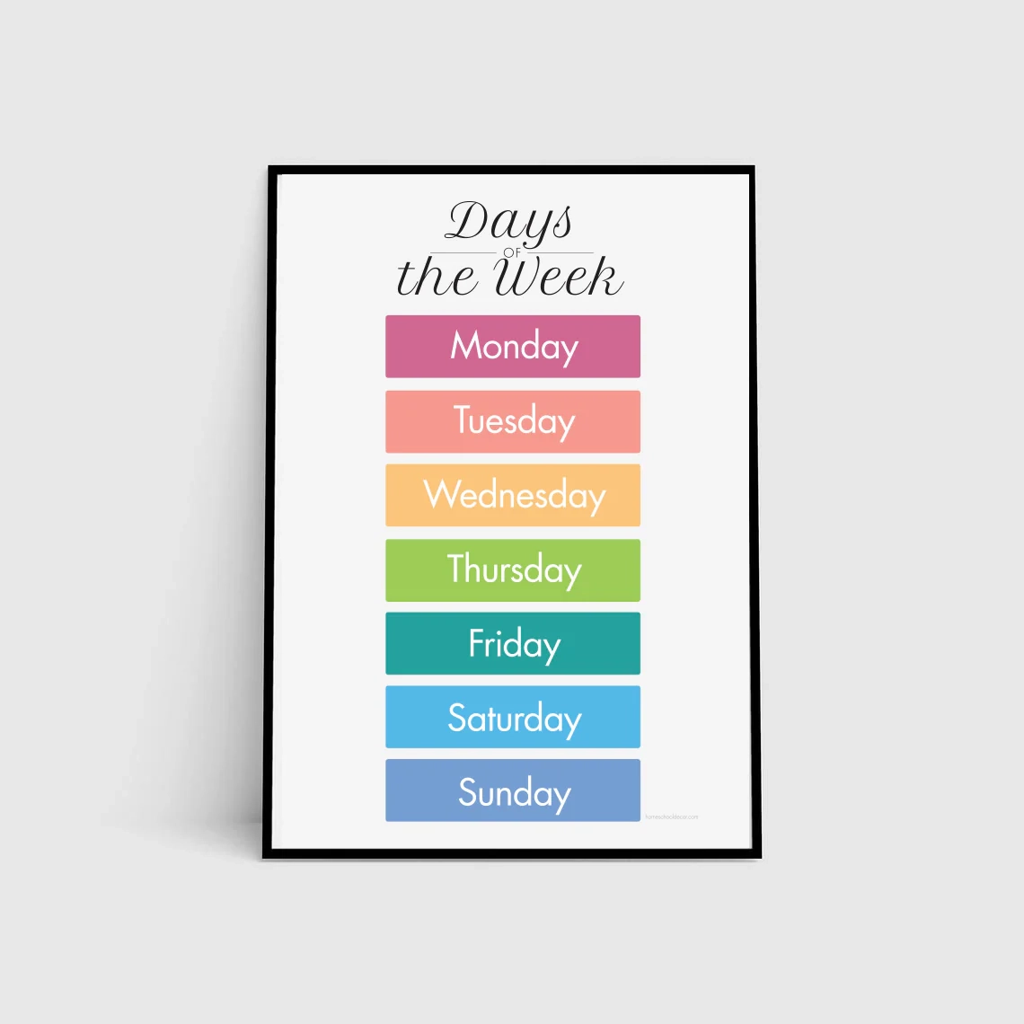 Days Of The Week Poster Print In Rainbow Informative Wall Art Print Home School Decor For Preschool Kids School Prints Homeschool Decor Ideas Kindergarten Little Kids Homeschool Decor Days Of The Week Poster Print In Rainbow Informative Wall Art Print Home School Decor For Preschool Kids School Prints Homeschool Decor Ideas Kindergarten Little Kids Homeschool Decor