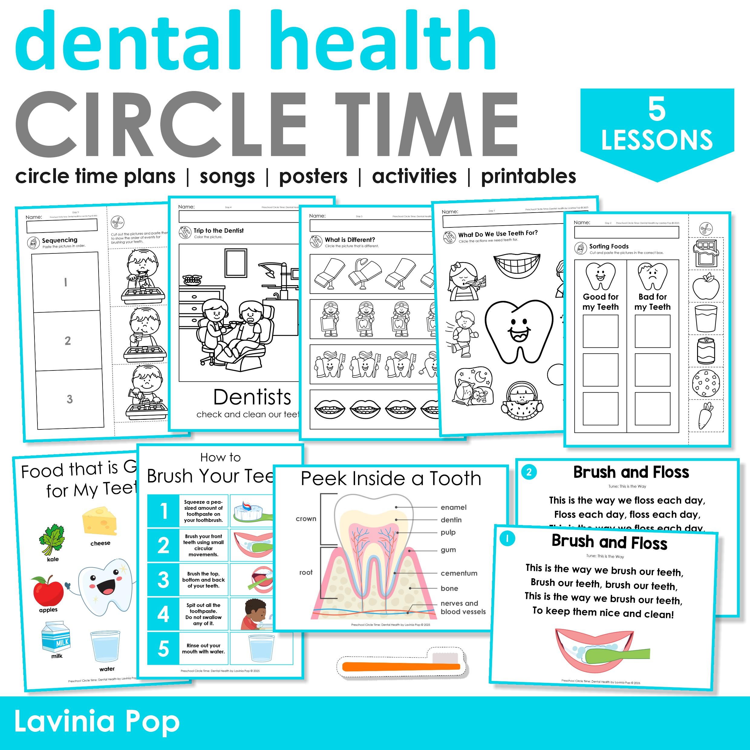 Dental Health Preschool Theme Curriculum Printables Preschool Circle Time Lessons Activities Etsy Dental Health Preschool Theme Curriculum Printables Preschool Circle Time Lessons Activities Etsy