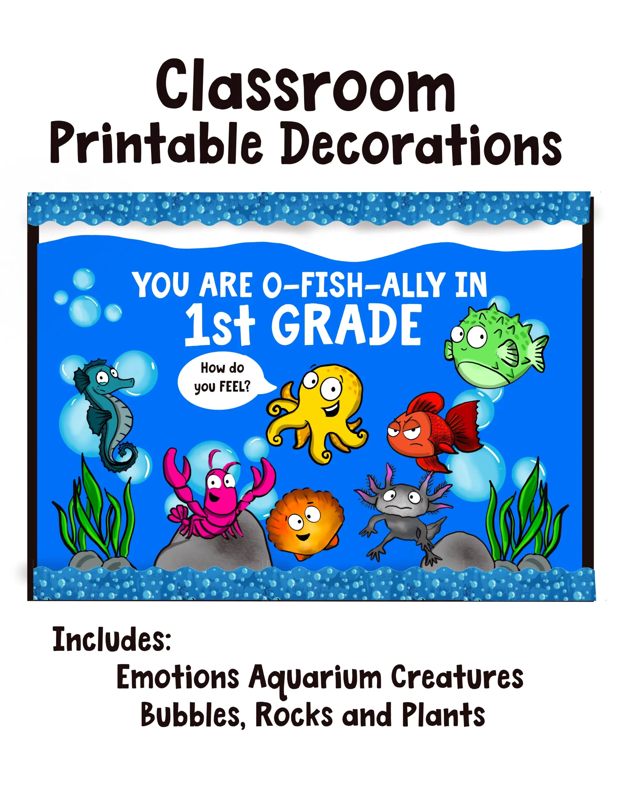 Digital Emotions Aquarium PRINTABLE Classroom Decorations Diane Alber Digital Emotions Aquarium PRINTABLE Classroom Decorations Diane Alber