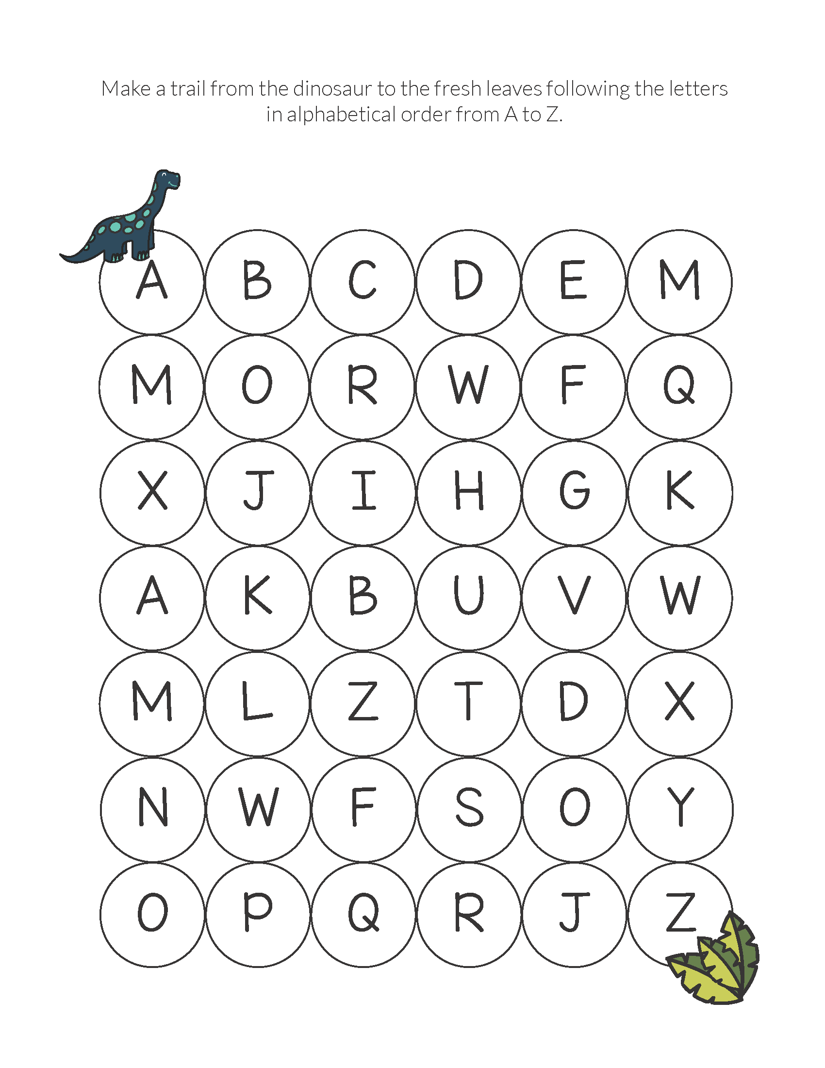 Dinosaur Do a Dot Printables Gift Of Curiosity