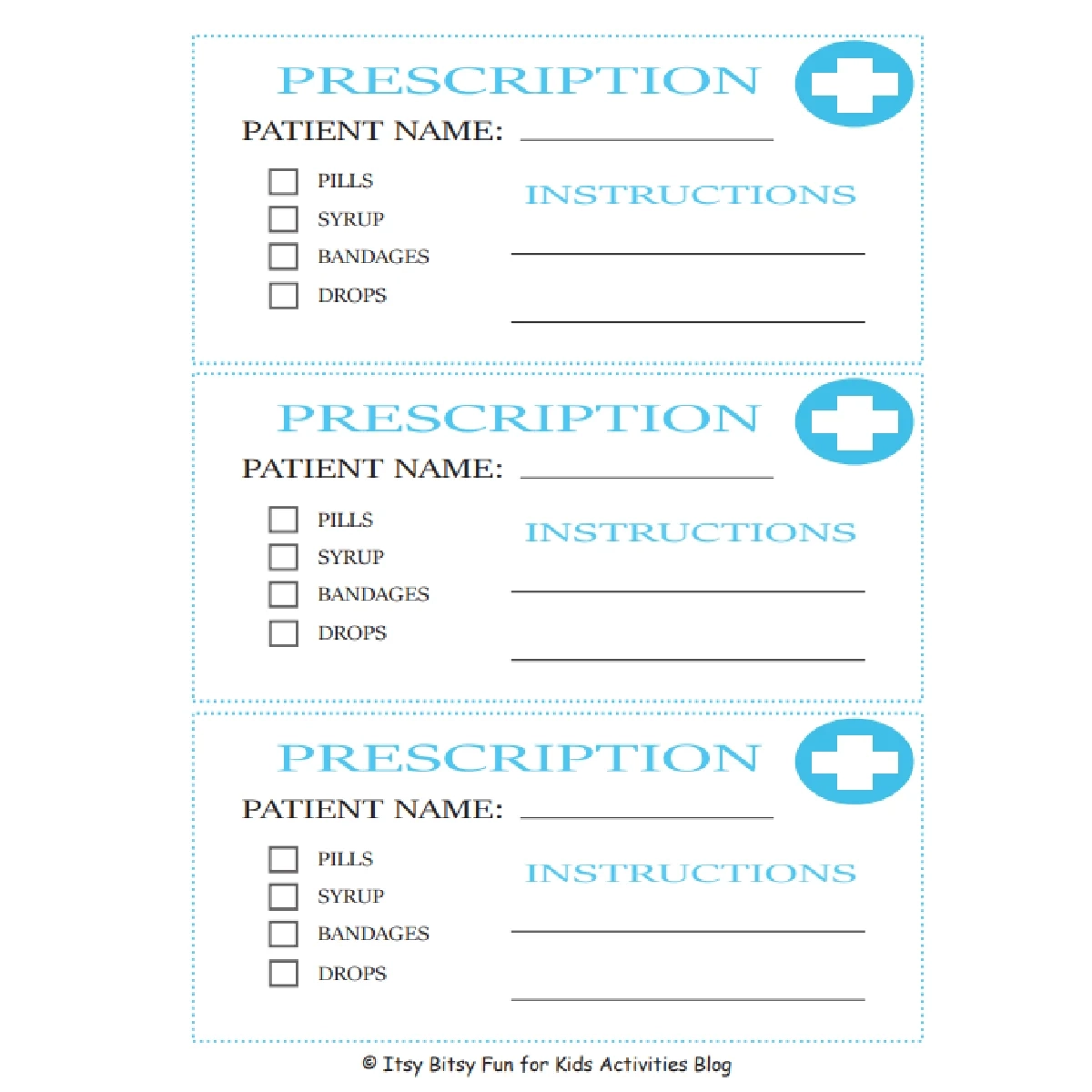 Doctor Pretend Play Kids Printables Kids Activities Blog