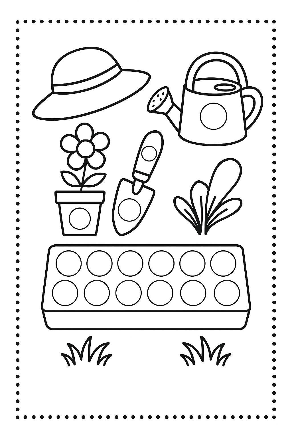 Dot Marker Coloring Pages Gardening Printable 24 Preschool Garden Activities Instant PDF For Kids Etsy Dot Marker Coloring Pages Gardening Printable 24 Preschool Garden Activities Instant PDF For Kids Etsy