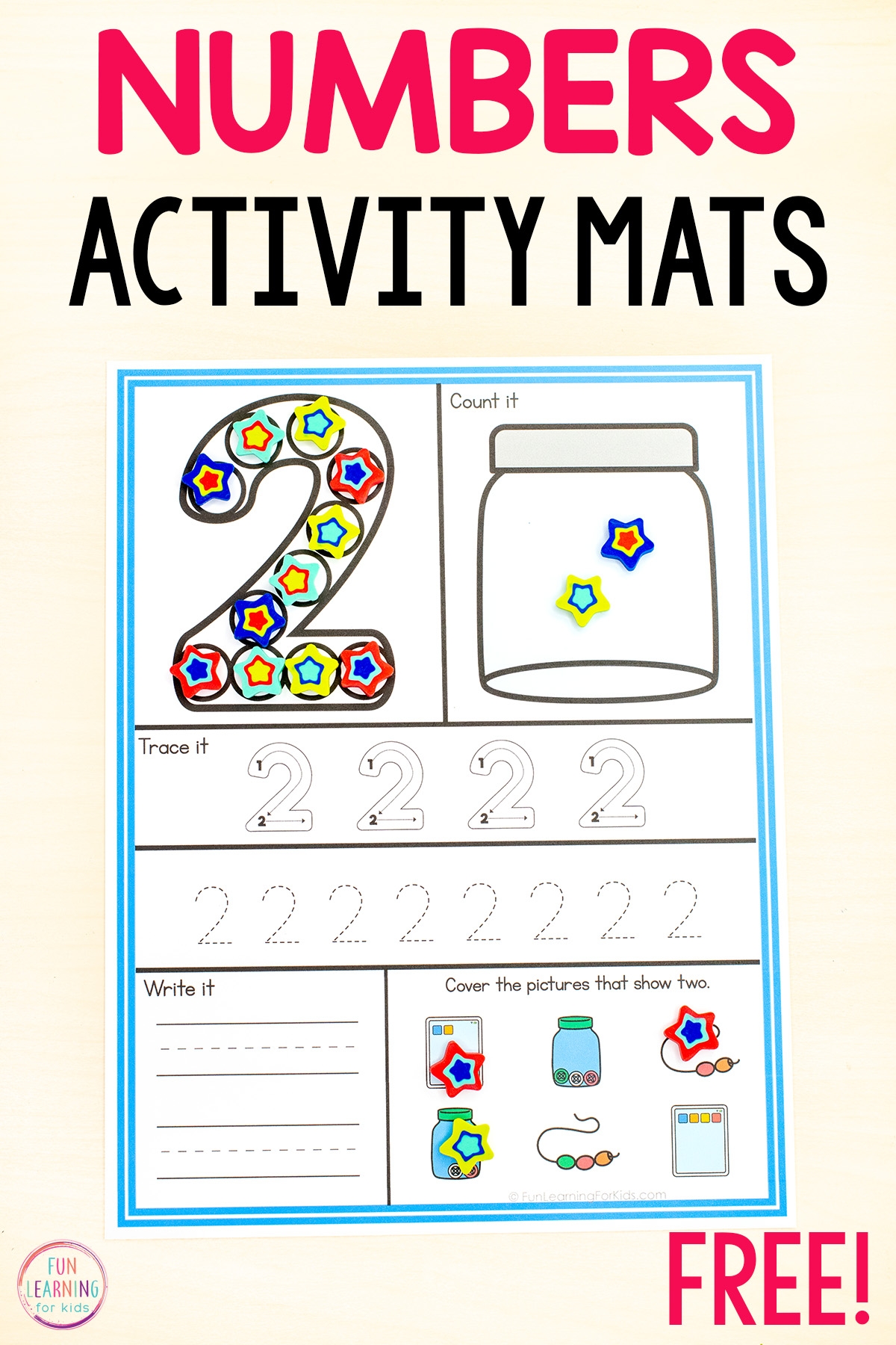Dot Number Activity Mats Free Printable Dot Number Activity Mats Free Printable