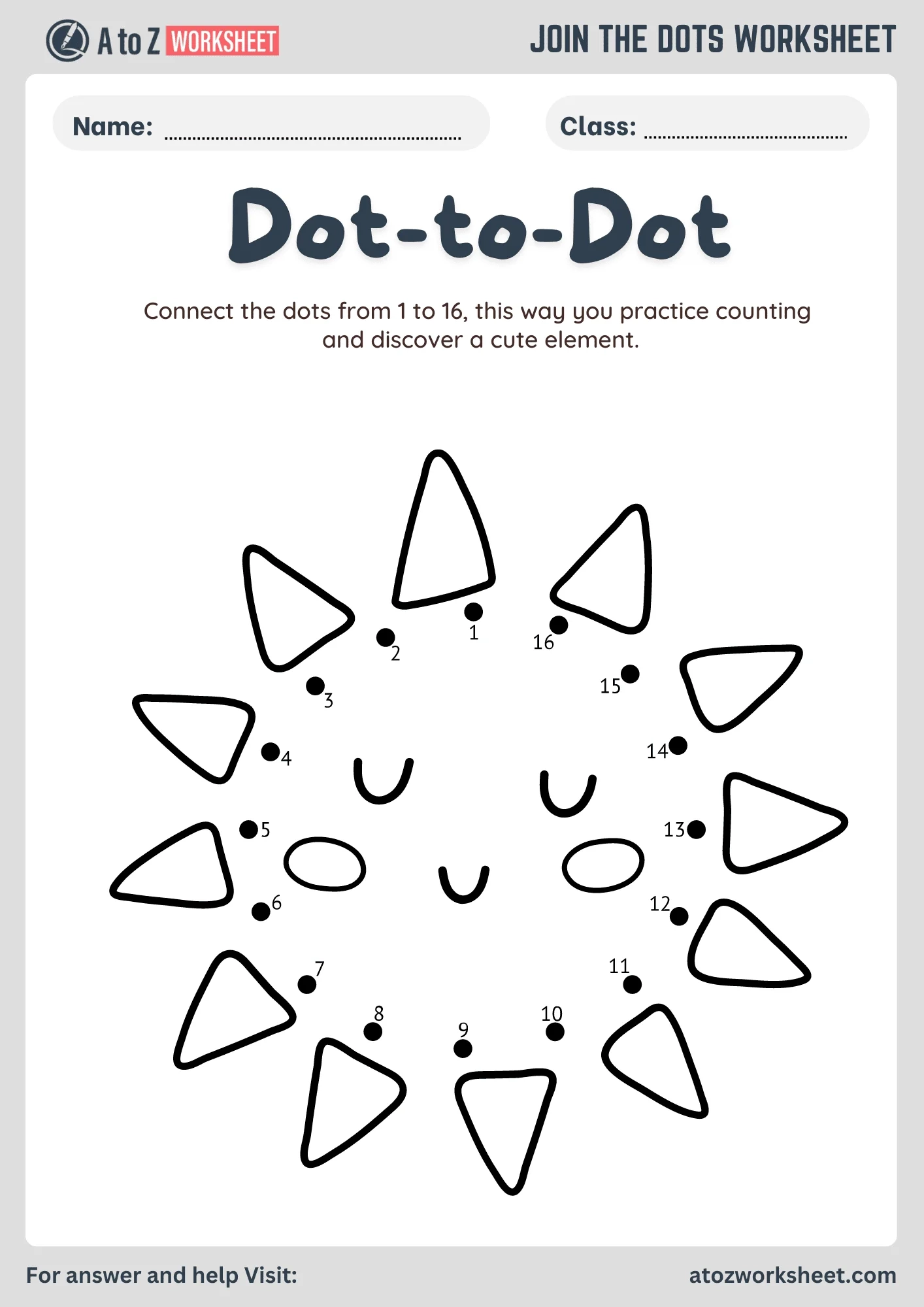 Dot To Dot Worksheet For Kids A To Z Worksheet Dot To Dot Worksheet For Kids A To Z Worksheet