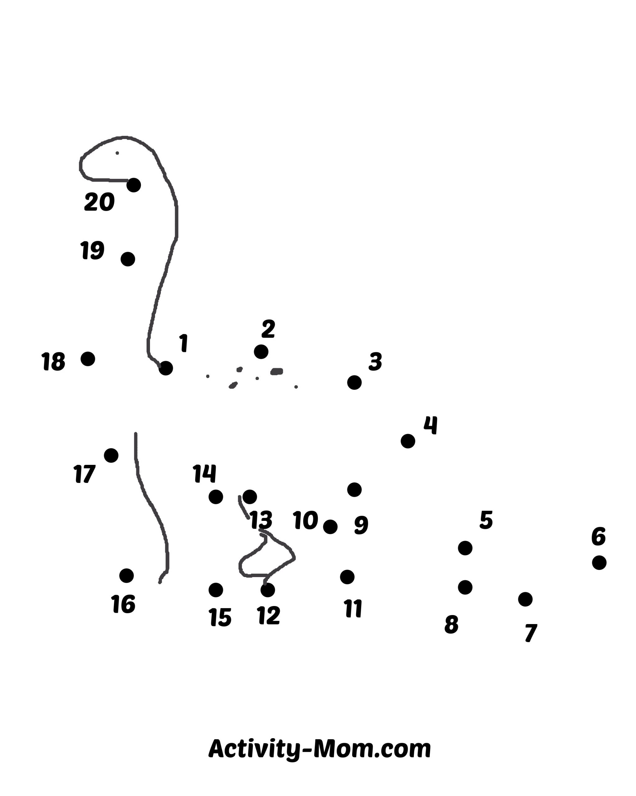 Dot To Dot Worksheets Numbers 1 To 20 free Printable The Worksheets Library