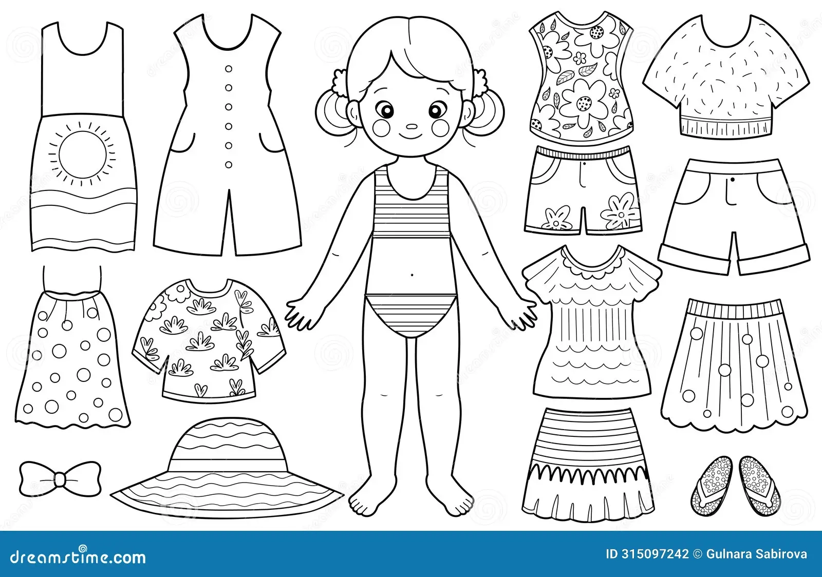 Dress Up Activity Page In Black And White For Kids With A Cute Girl Paper Doll Game Stock Vector Illustration Of Character Woman 315097242 Dress Up Activity Page In Black And White For Kids With A Cute Girl Paper Doll Game Stock Vector Illustration Of Character Woman 315097242