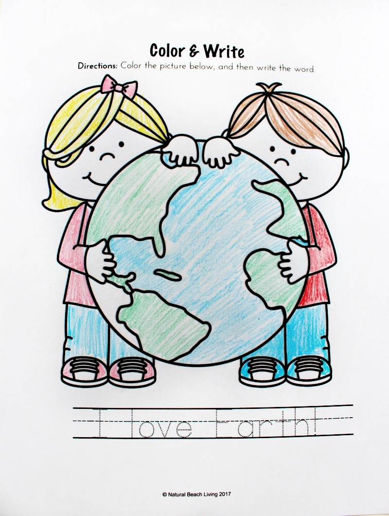 Earth Day Activities For Preschool Kindergarten Free Printables Natural Beach Living