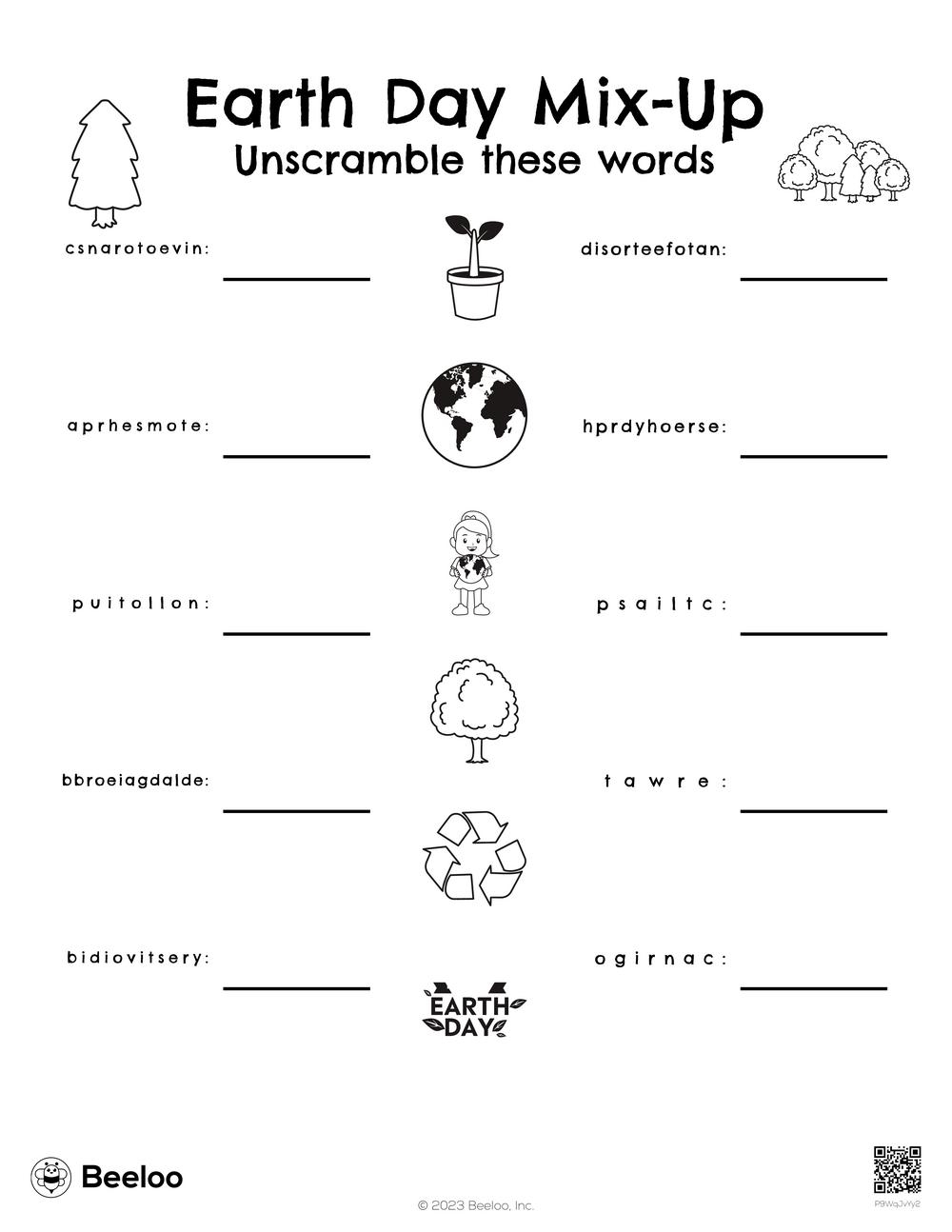 Earth Day Mix Up Beeloo Printable Crafts And Activities For Kids