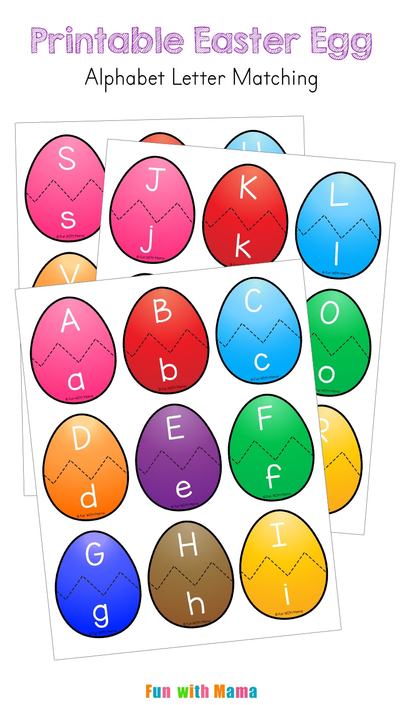 Easter Alphabet Letter Match Activity For Preschoolers Fun With Mama