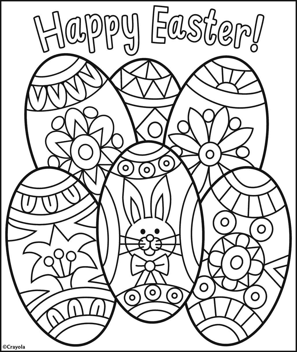 Easter Eggs Printable Coloring Page For Kids Easter Eggs Printable Coloring Page For Kids