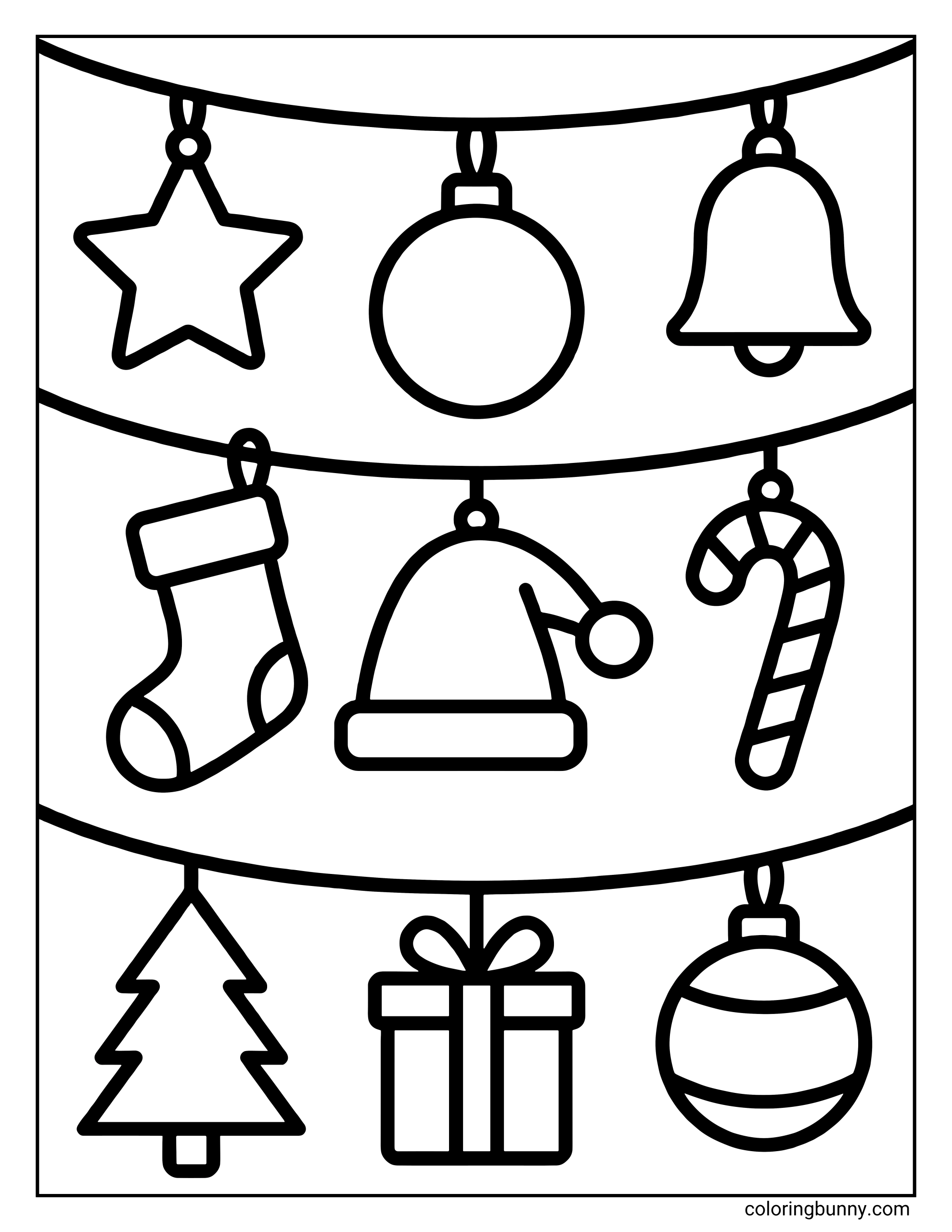 Easy Christmas Coloring Pages 32 Free Printable PDFs 