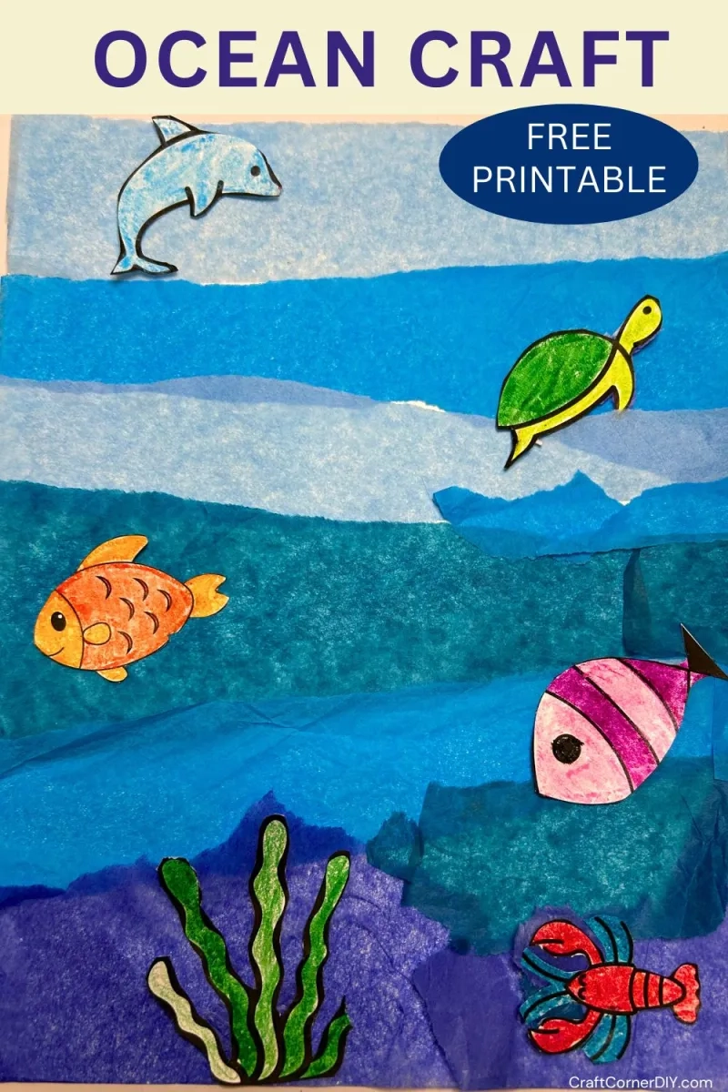 Easy Ocean Craft For Kids Free Printable Craft Corner DIY Easy Ocean Craft For Kids Free Printable Craft Corner DIY