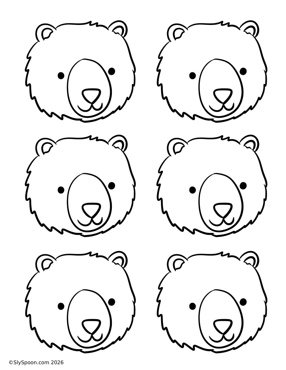 Easy Polar Bear Craft For Preschool Kindergarten Free Printable Winter Activity Sly Spoon
