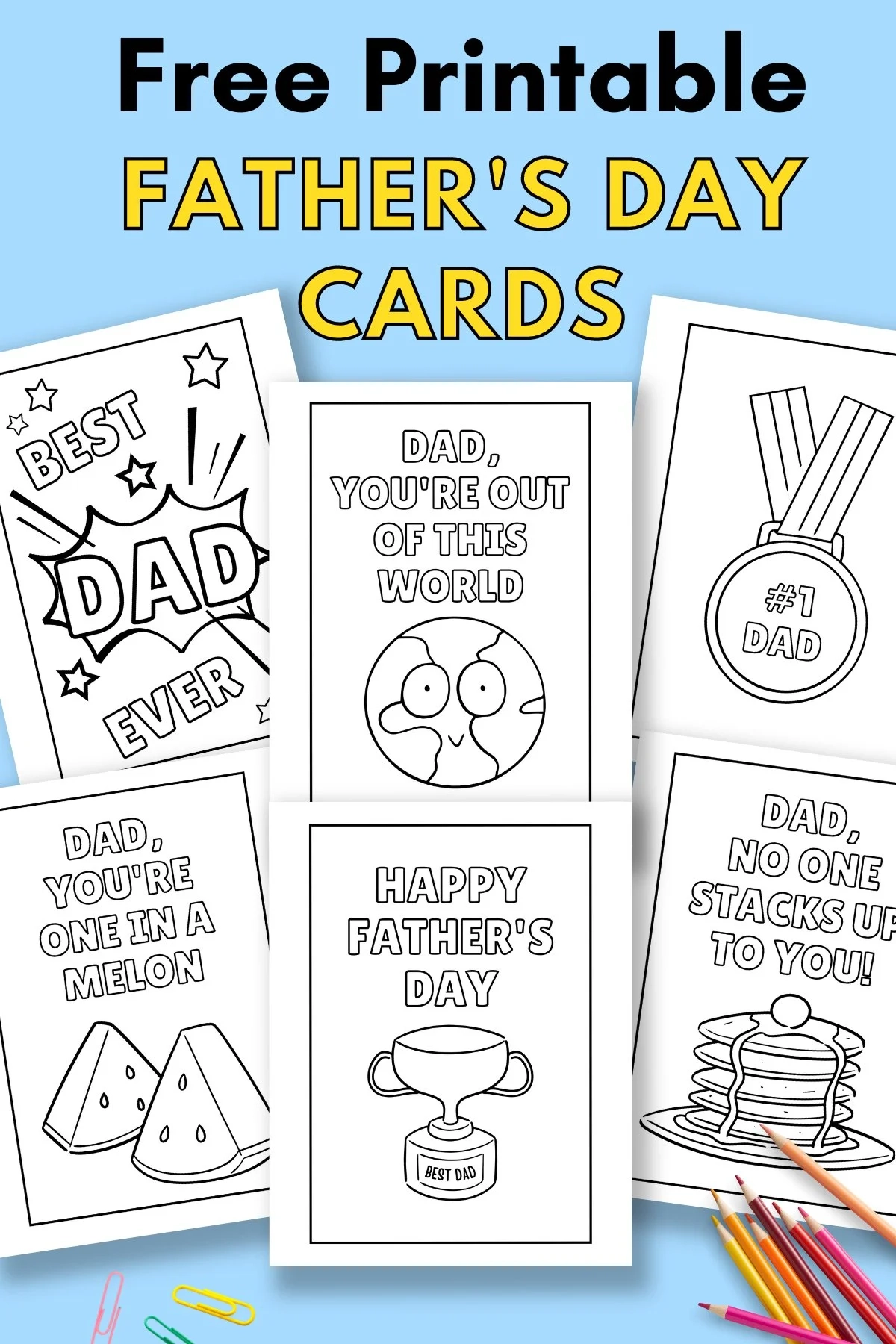Easy Printable Fathers Day Crafts Happy Father s Day Coloring Pages For Kids