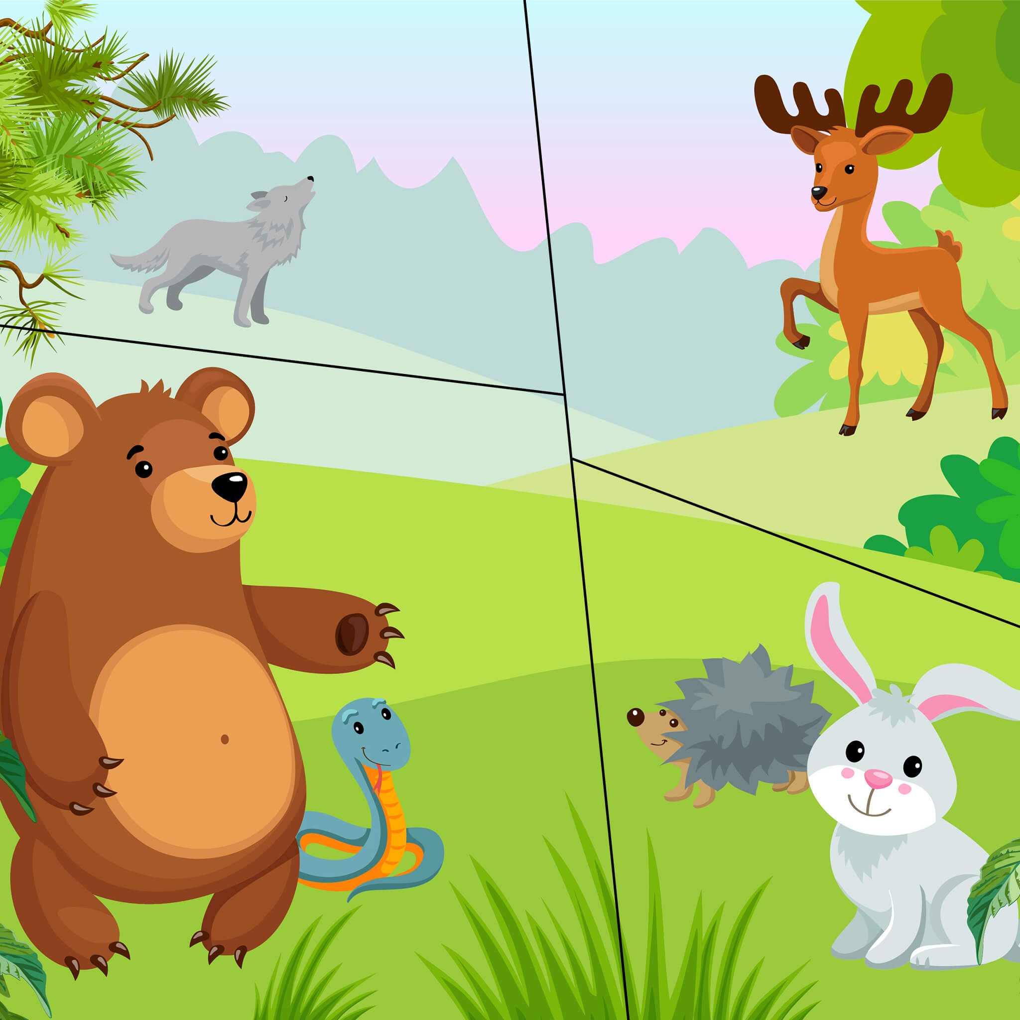 Easy Printable Jigsaw Puzzles For Kindergarten Easy Printable Jigsaw Puzzles For Kindergarten