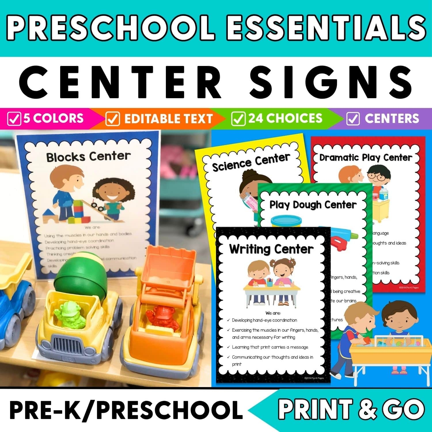 Editable Center Signs For Preschool And Pre K Pre K Pages Editable Center Signs For Preschool And Pre K Pre K Pages