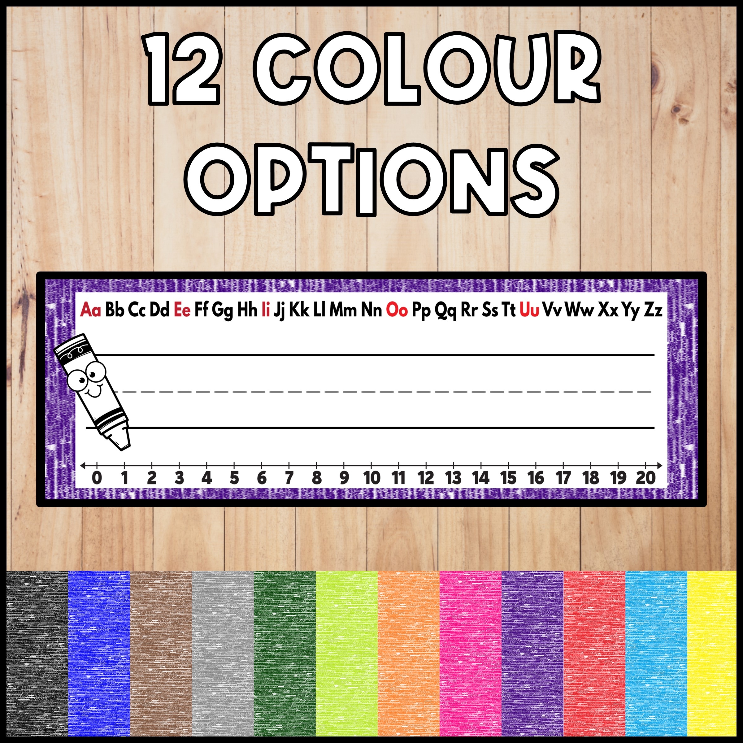 EDITABLE Desk Name Plates FREE Crayon Theme Teaching Resources EDITABLE Desk Name Plates FREE Crayon Theme Teaching Resources