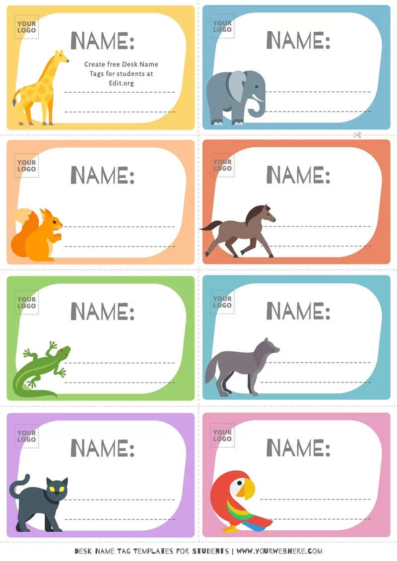 Editable Desk Name Tags For Students Editable Desk Name Tags For Students