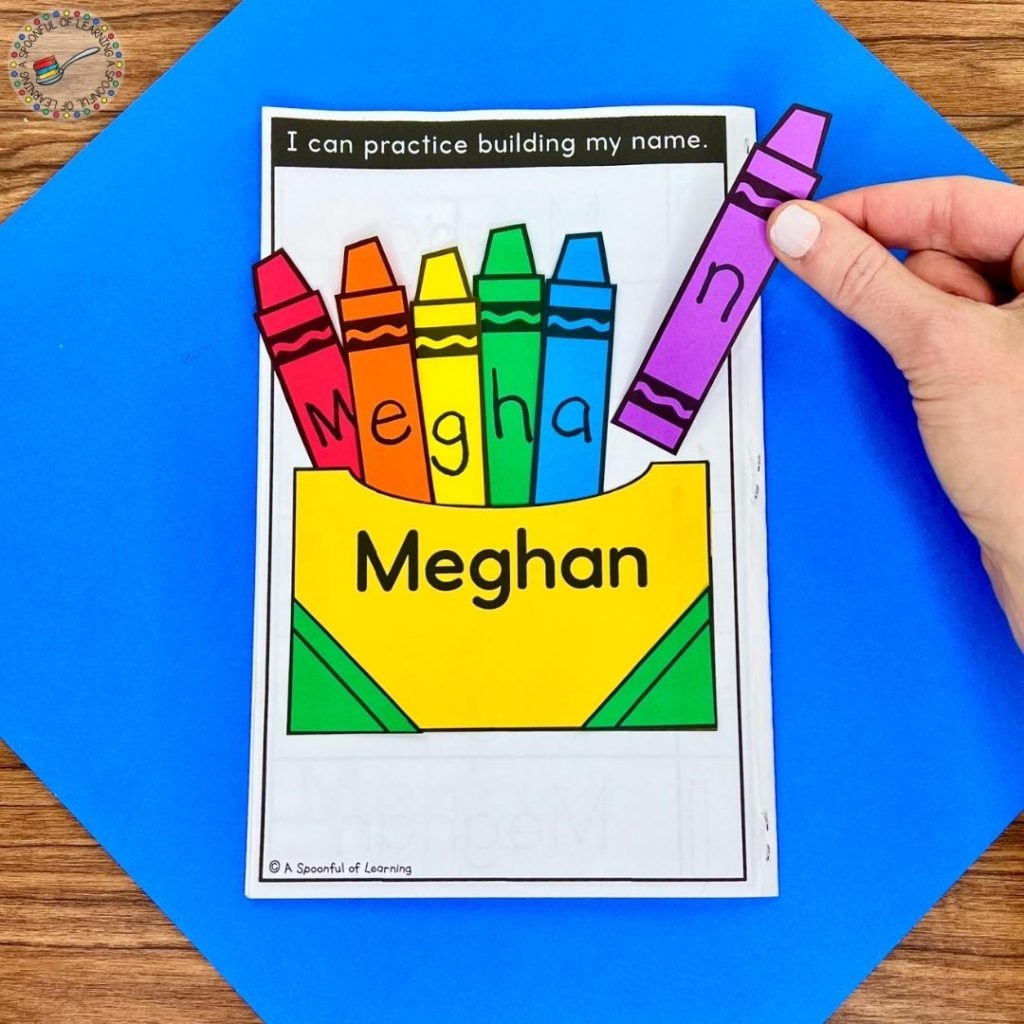 Editable Name Book For Kindergarten A Spoonful Of Learning