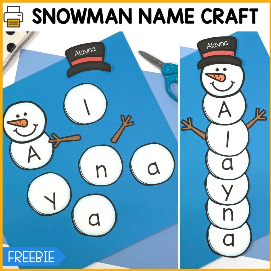 Editable Snowman Name Craft Fun With Mama Editable Snowman Name Craft Fun With Mama