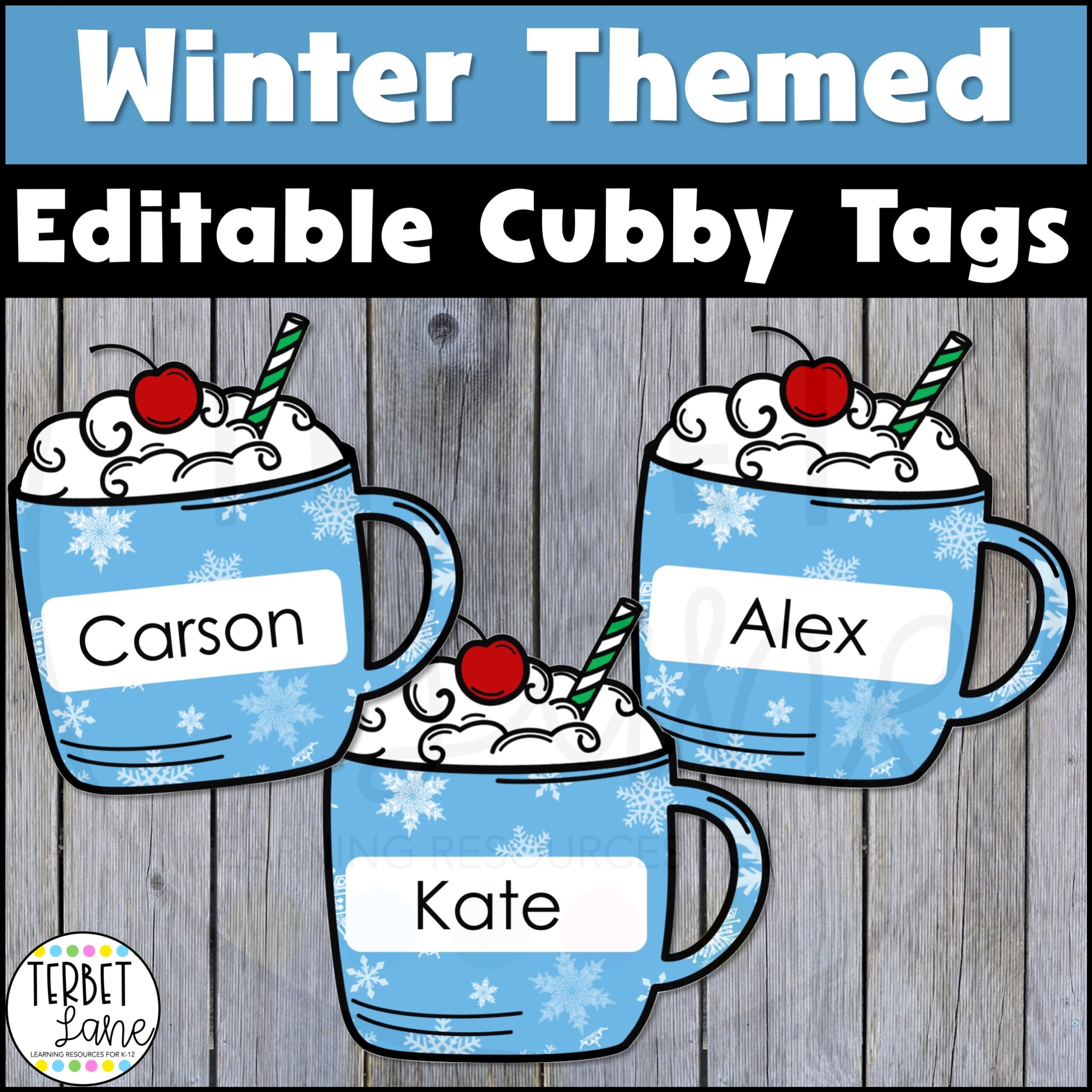 Editable Winter Cubby Tags Cubby Name Labels Locker Name Tags Classful Editable Winter Cubby Tags Cubby Name Labels Locker Name Tags Classful