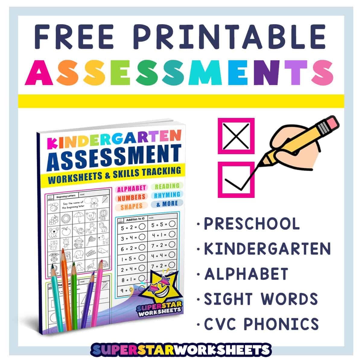 End Of The Year Assessment Packs Superstar Worksheets
