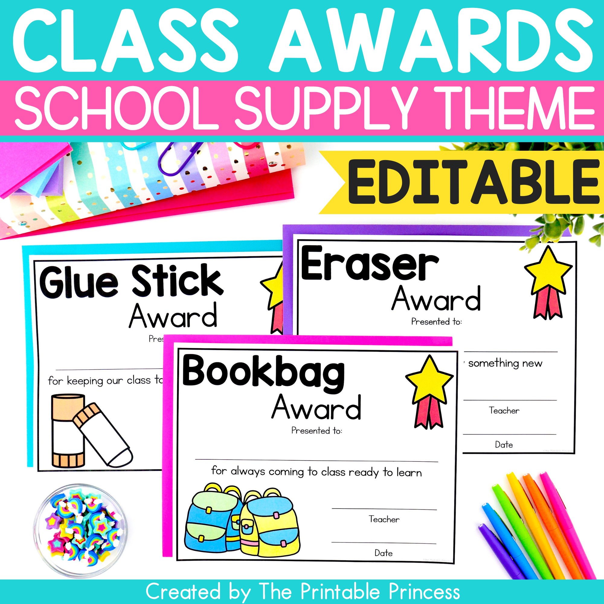End Of The Year Awards Printable Digital The Printable Princess