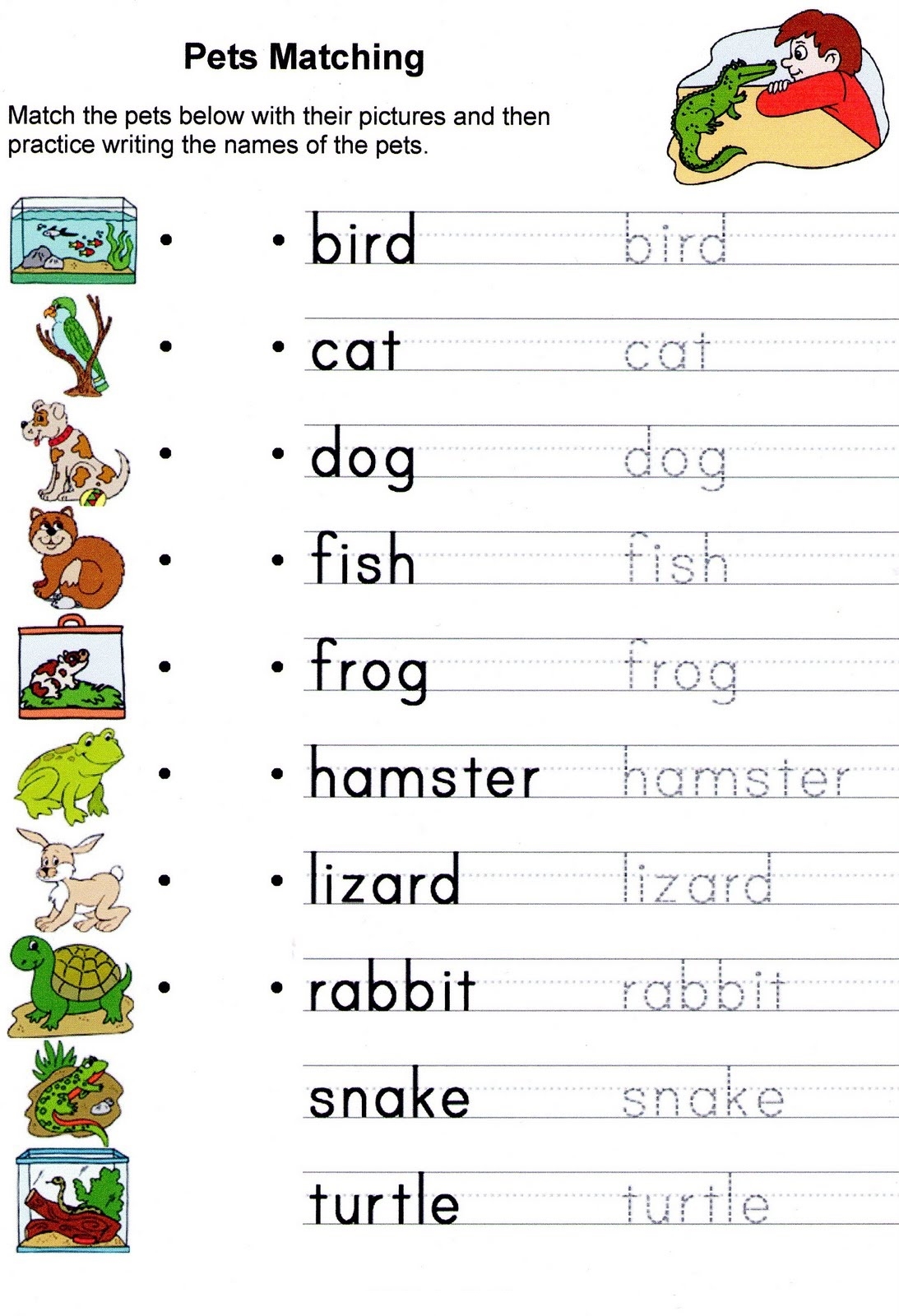 English Worksheets For Kids To Print Learning Printable