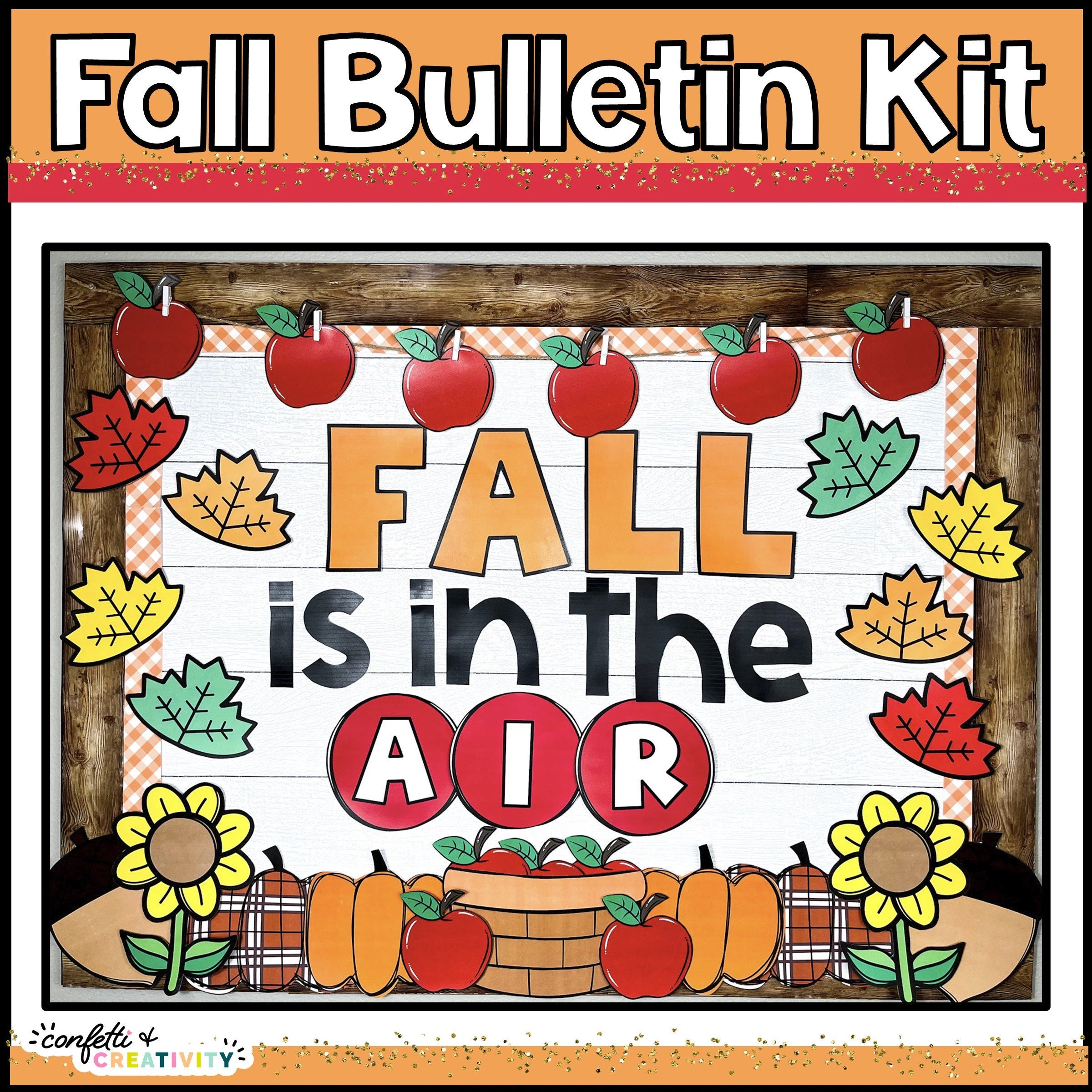 Fall Bulletin Board Kit fall Is In The Air Classroom Decor digital Download Etsy Denmark