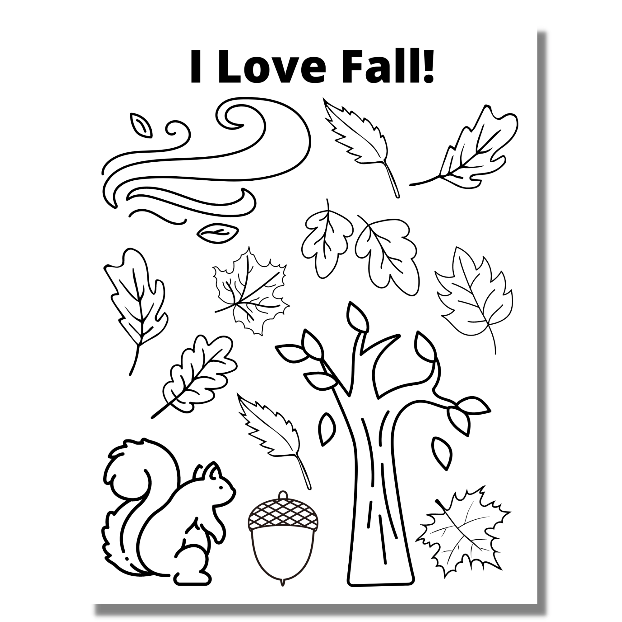 Fall Coloring Pages For Kids At Home With Zan Printables