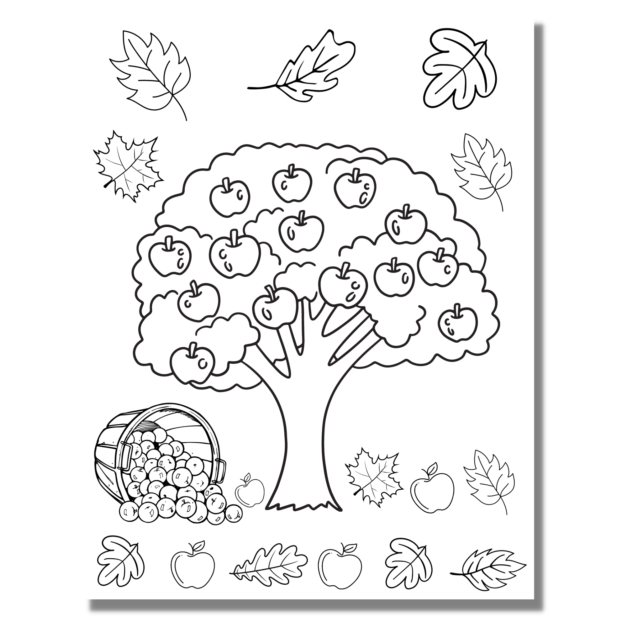 Fall Coloring Pages For Kids At Home With Zan Printables