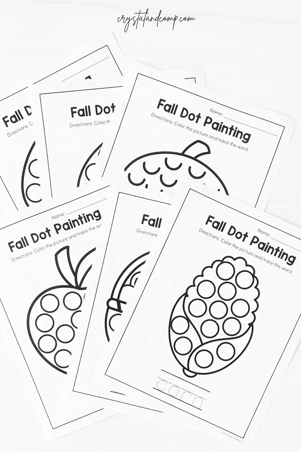 Fall Do A Dot Printables Fall Do A Dot Printables