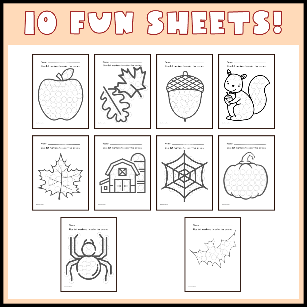Fall Preschool Activities Bundle Printable No Prep Worksheets Made By Teachers Fall Preschool Activities Bundle Printable No Prep Worksheets Made By Teachers