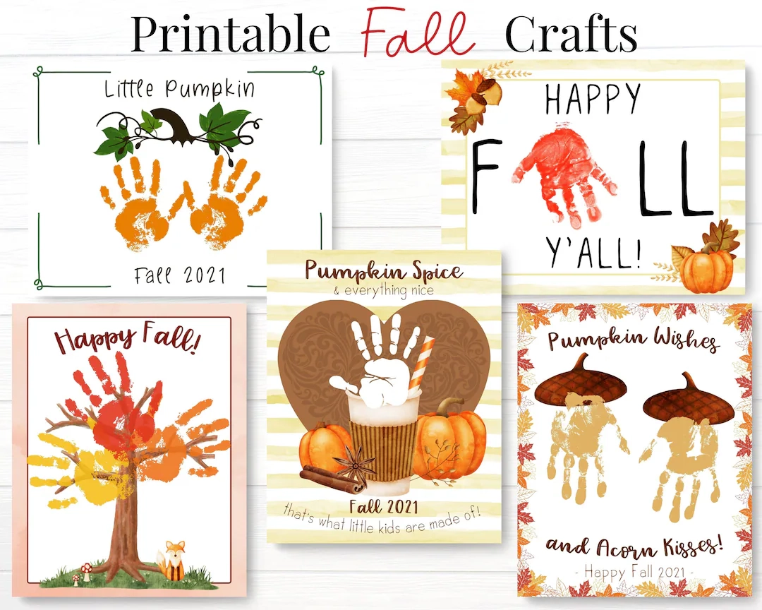 Fall Preschool Bundle Toddler Arts And Crafts Activities Handprint Printables For Autumn Season Daycare Teacher And Back To School Etsy Denmark