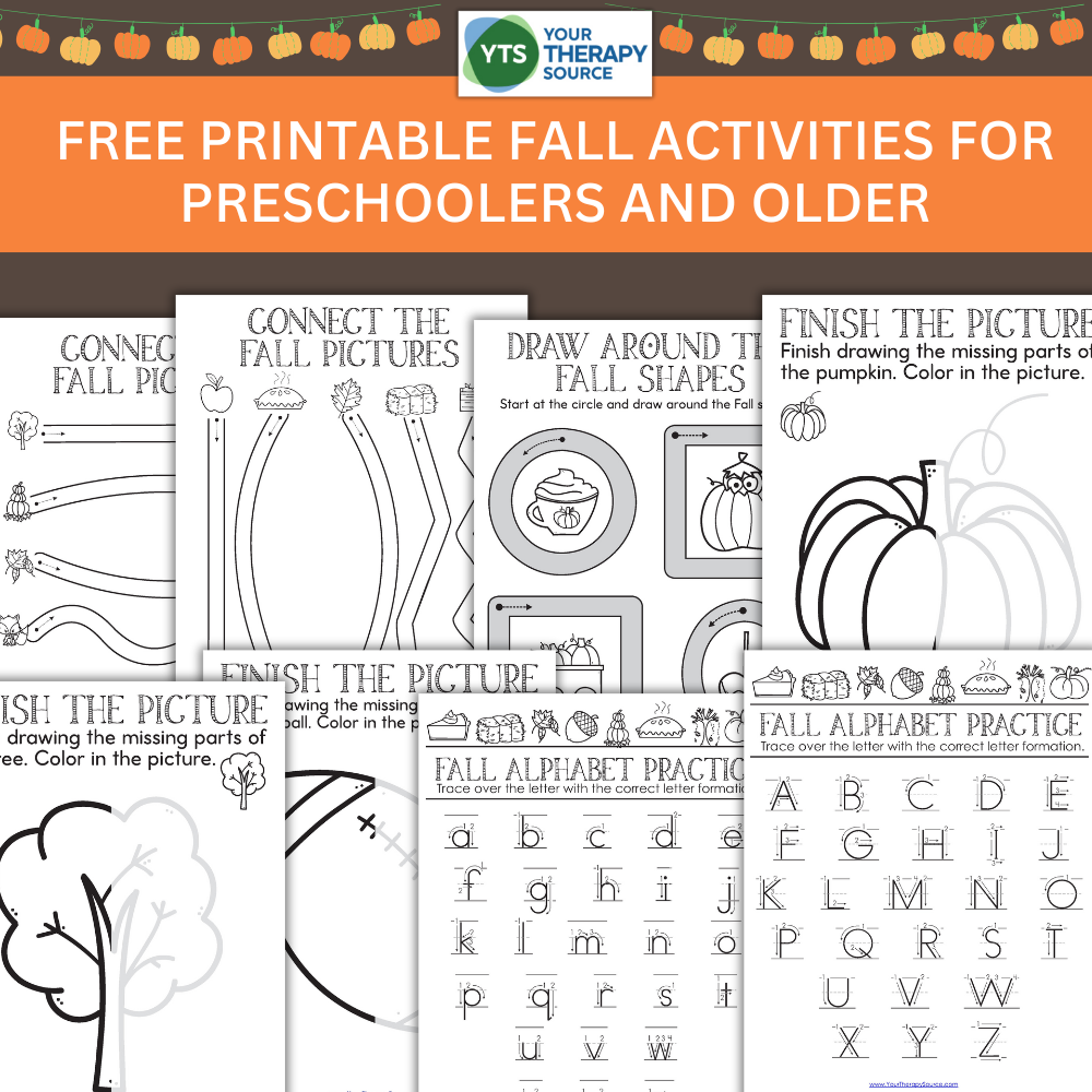 Fall Printable Activities For Preschoolers And Up Your Therapy Source
