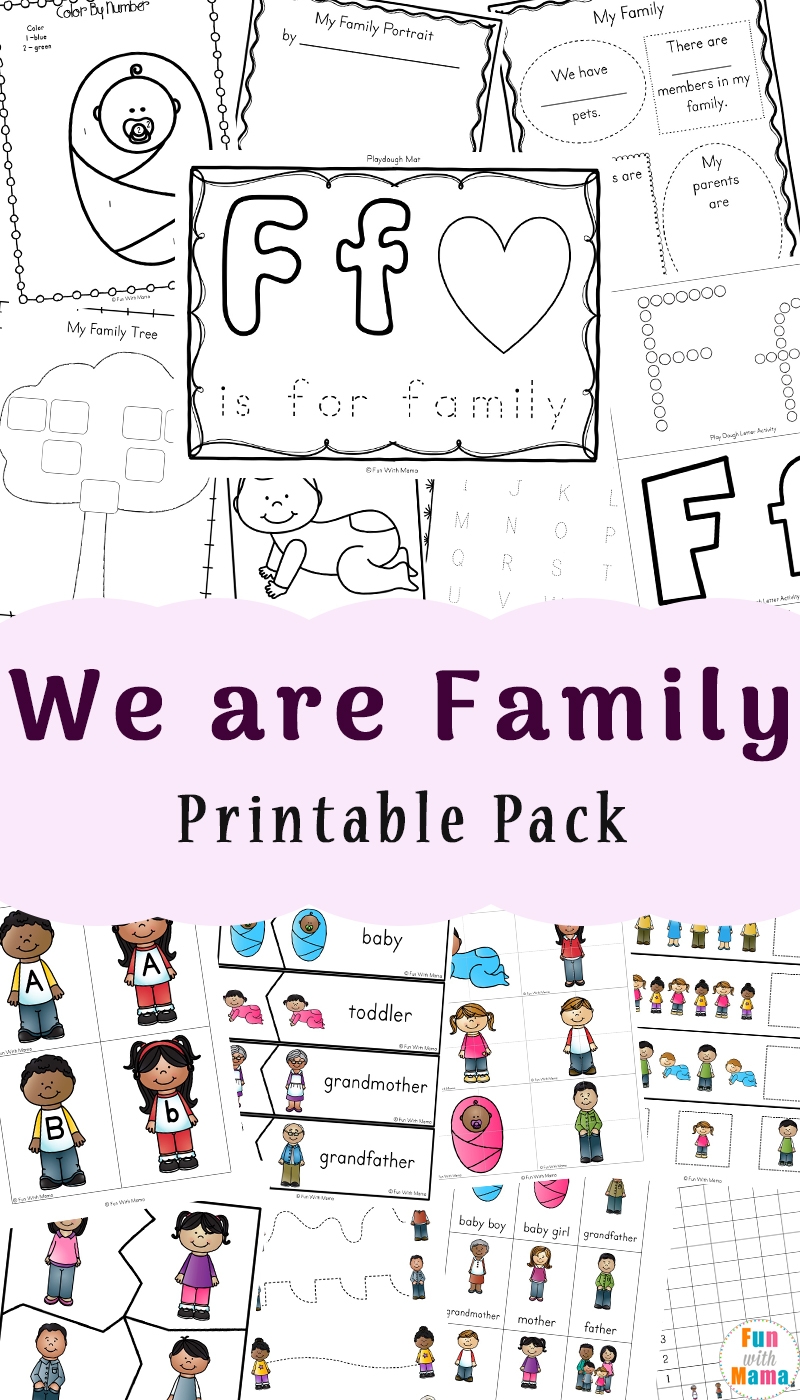 Family Theme Preschool Activities Worksheets For Kindergarten Fun With Mama Family Theme Preschool Activities Worksheets For Kindergarten Fun With Mama