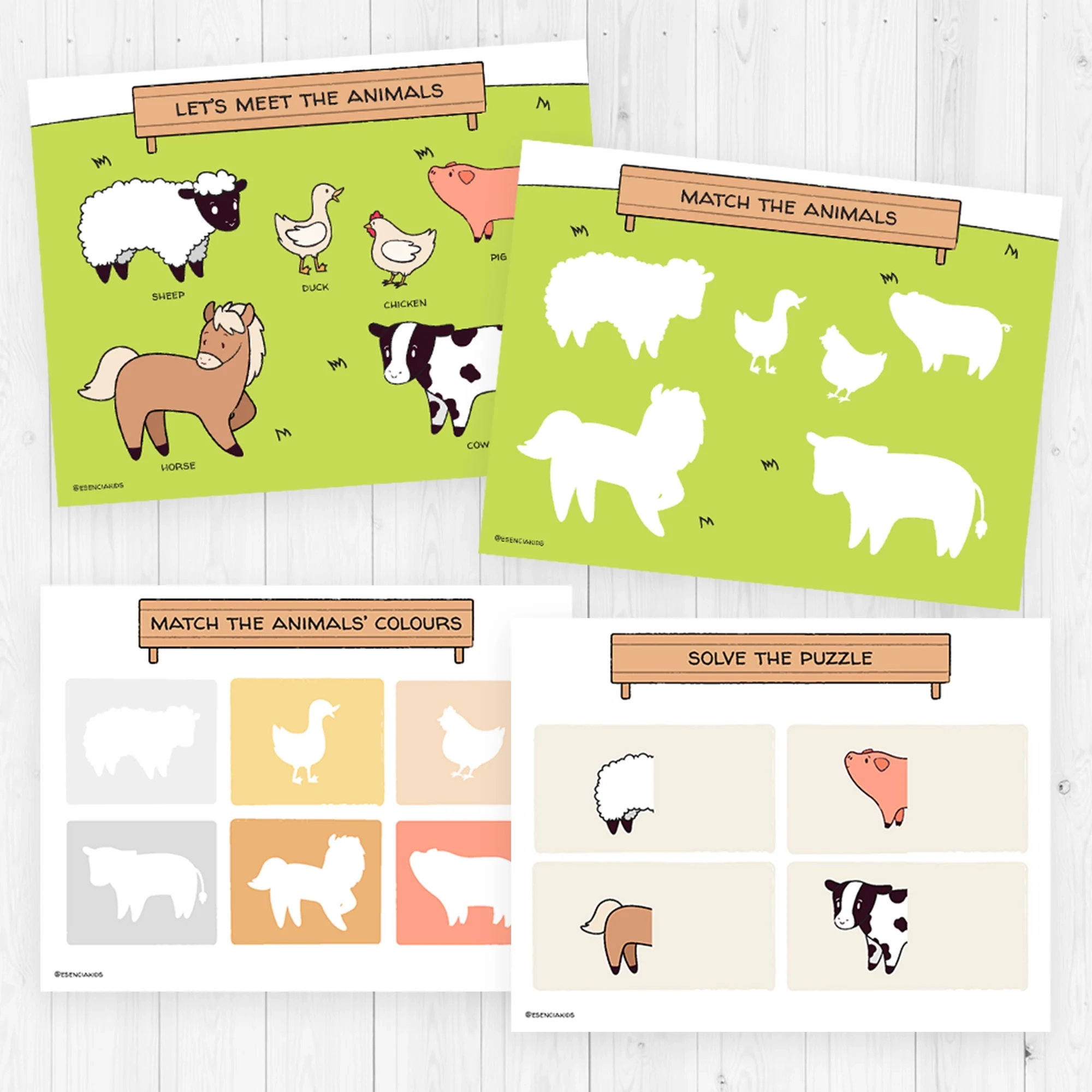 Farm Animals Busy Book Preschool Toddler Busy Books Preschool Print Esencia Kids Farm Animals Busy Book Preschool Toddler Busy Books Preschool Print Esencia Kids